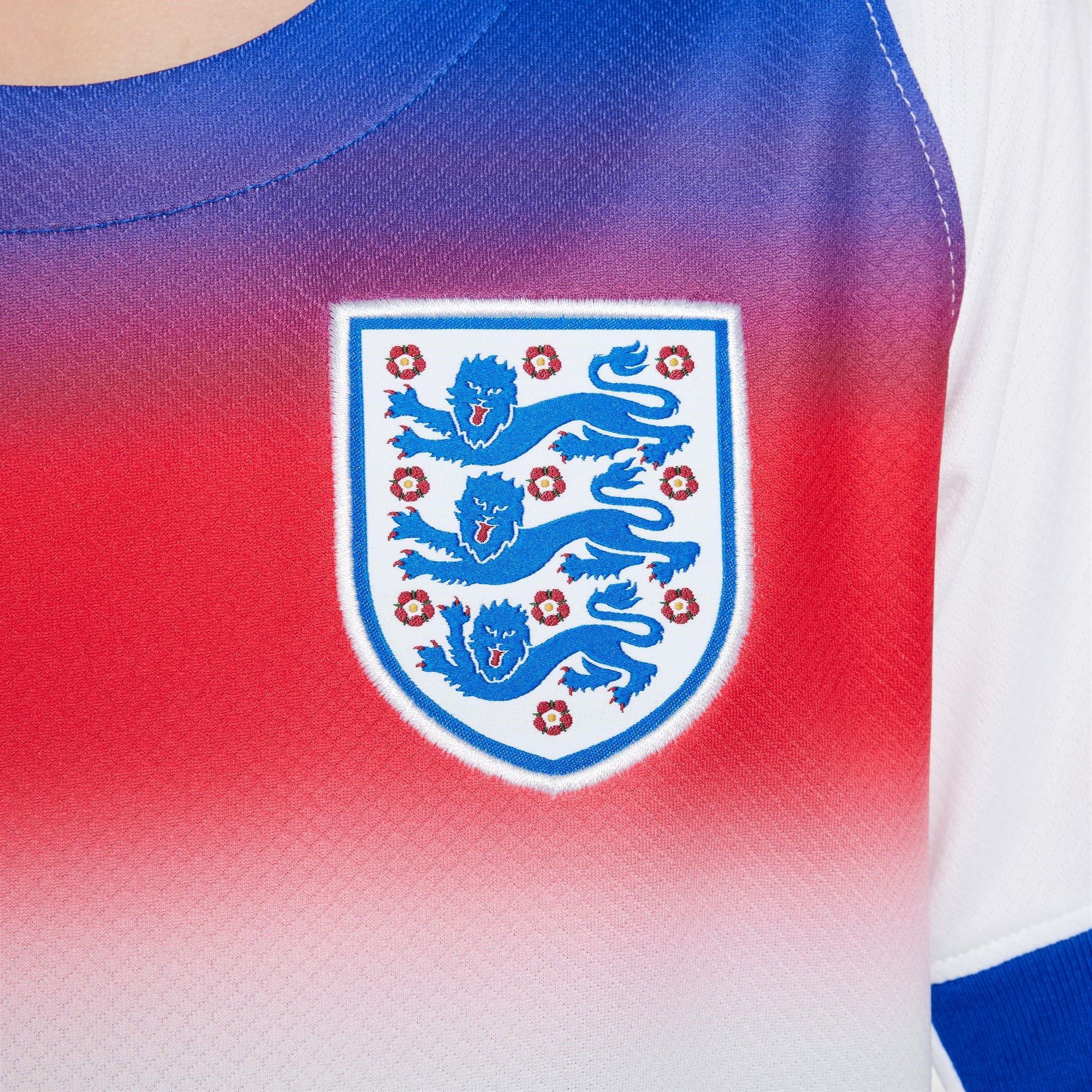 White/Blue - Nike - England Stadium Home Shirt 2025 Juniors - 8