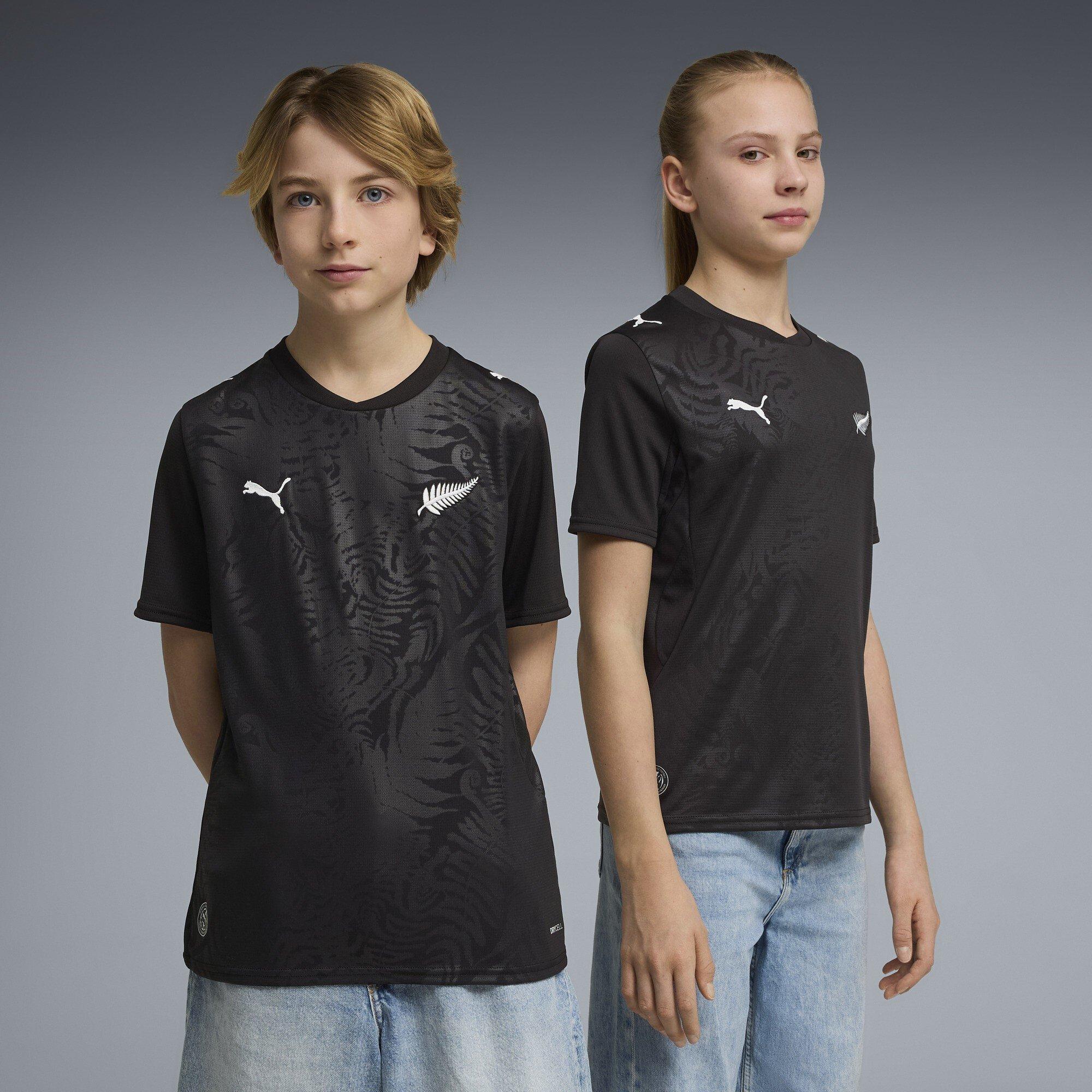 Zwart/Zilver - Puma - Unisex Kids' New Zealand FIFA World Cup 2026™ Football Shirt - 3