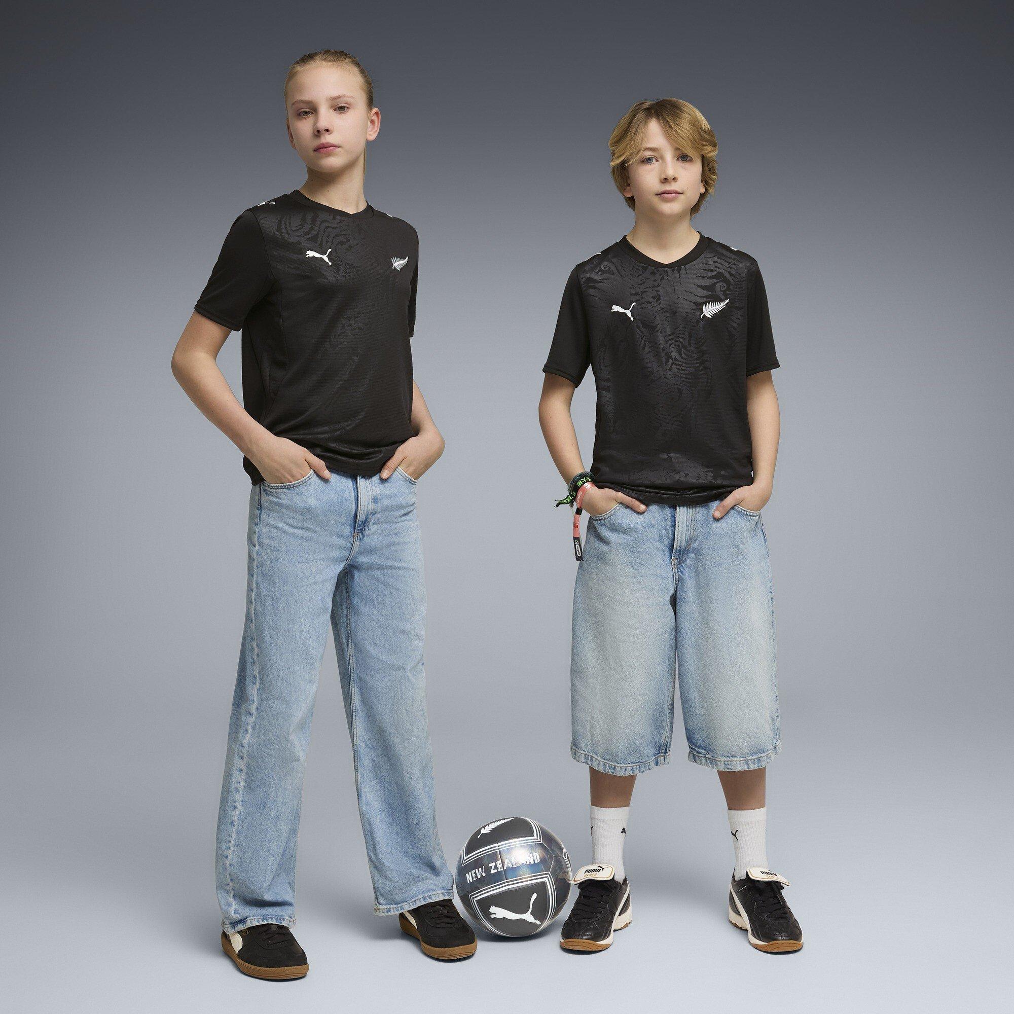 Zwart/Zilver - Puma - Unisex Kids' New Zealand FIFA World Cup 2026™ Football Shirt - 6