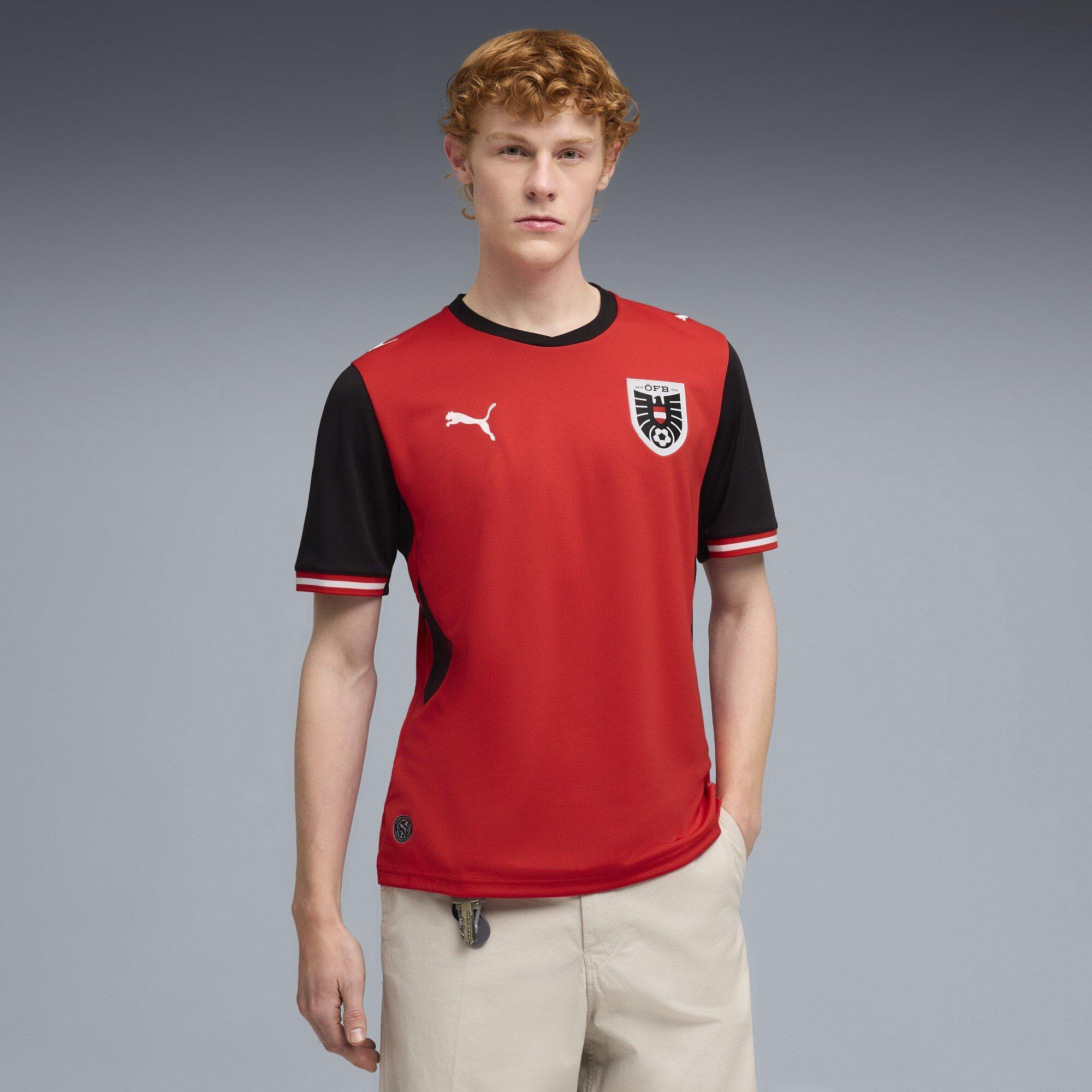 Rood/Zwart - Puma - PUMA Austria Home Shirt 2026 - 3