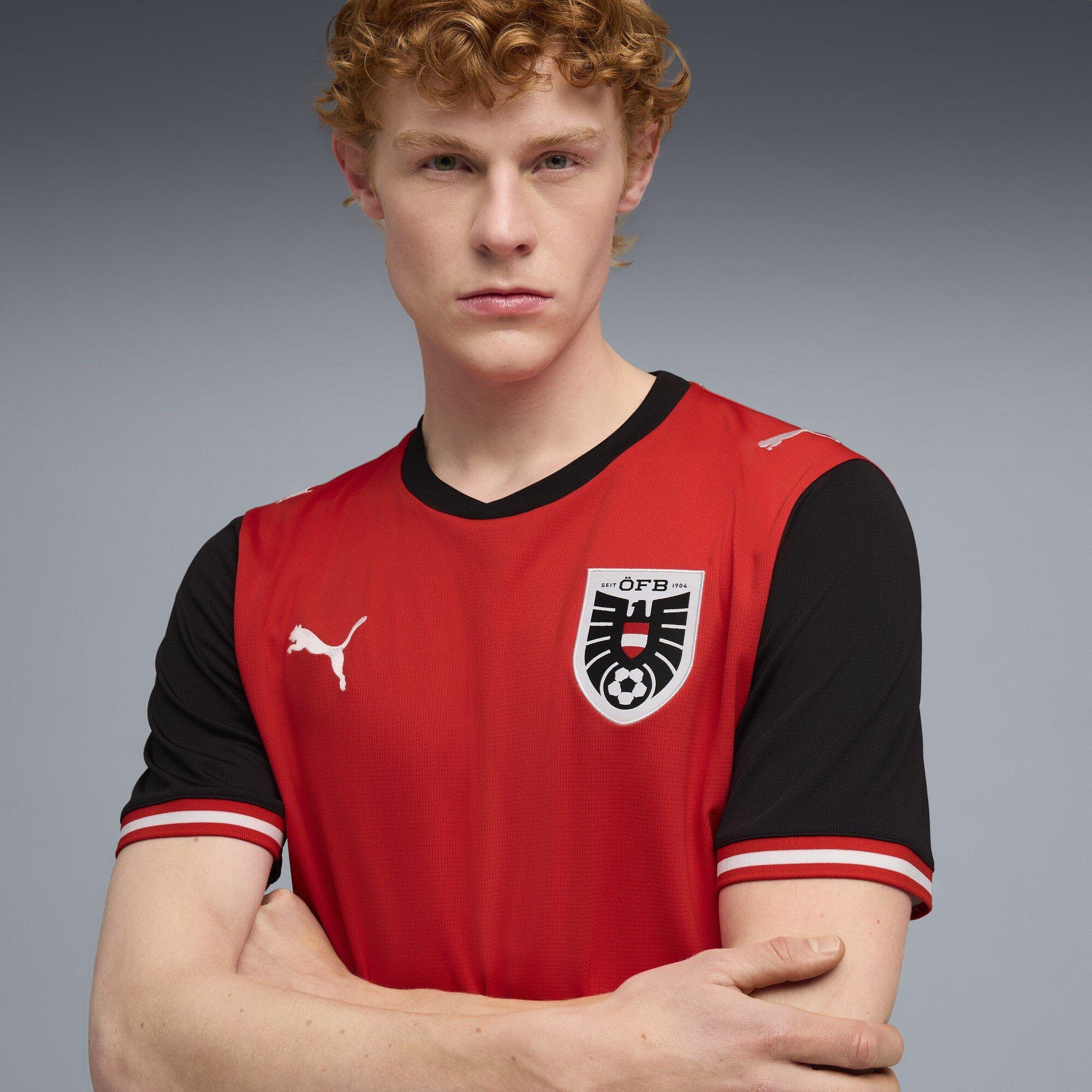 Rood/Zwart - Puma - PUMA Austria Home Shirt 2026 - 5