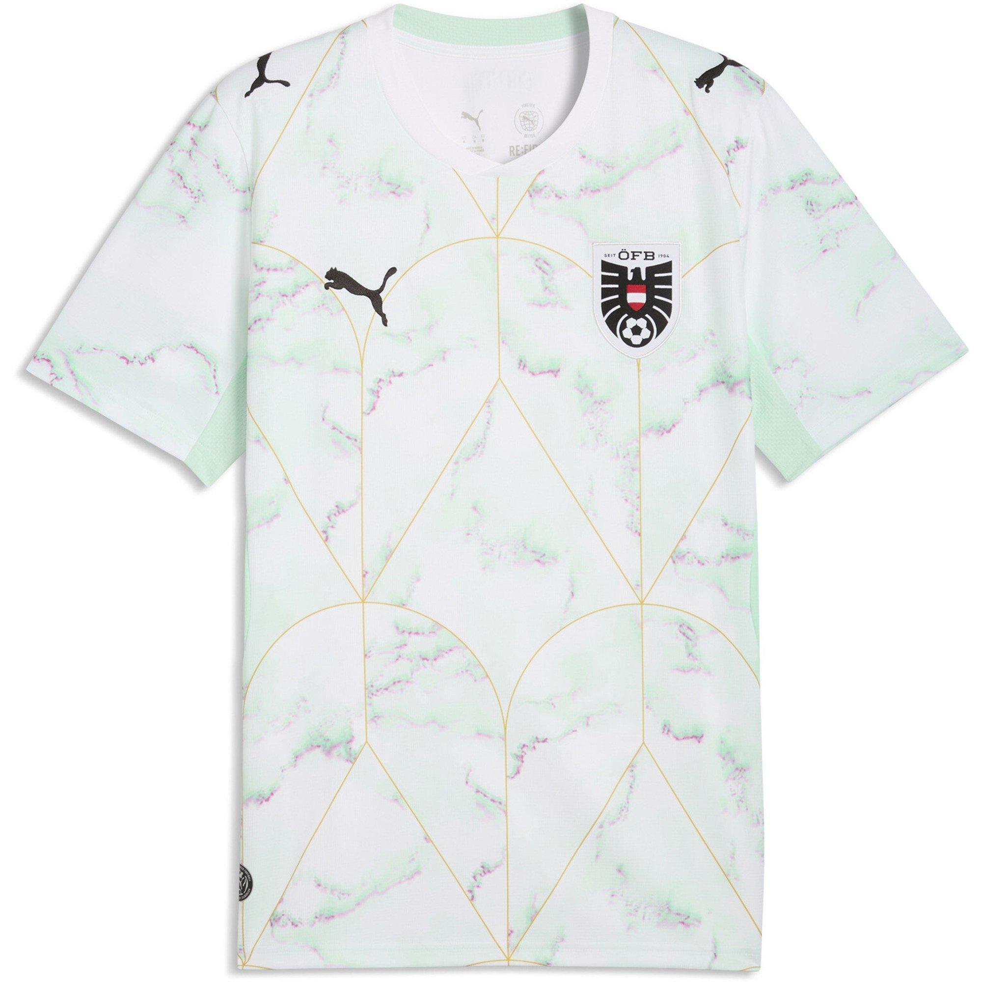 Puma Men's Austria Shirt World Cup 2026 - White/Mint - XL