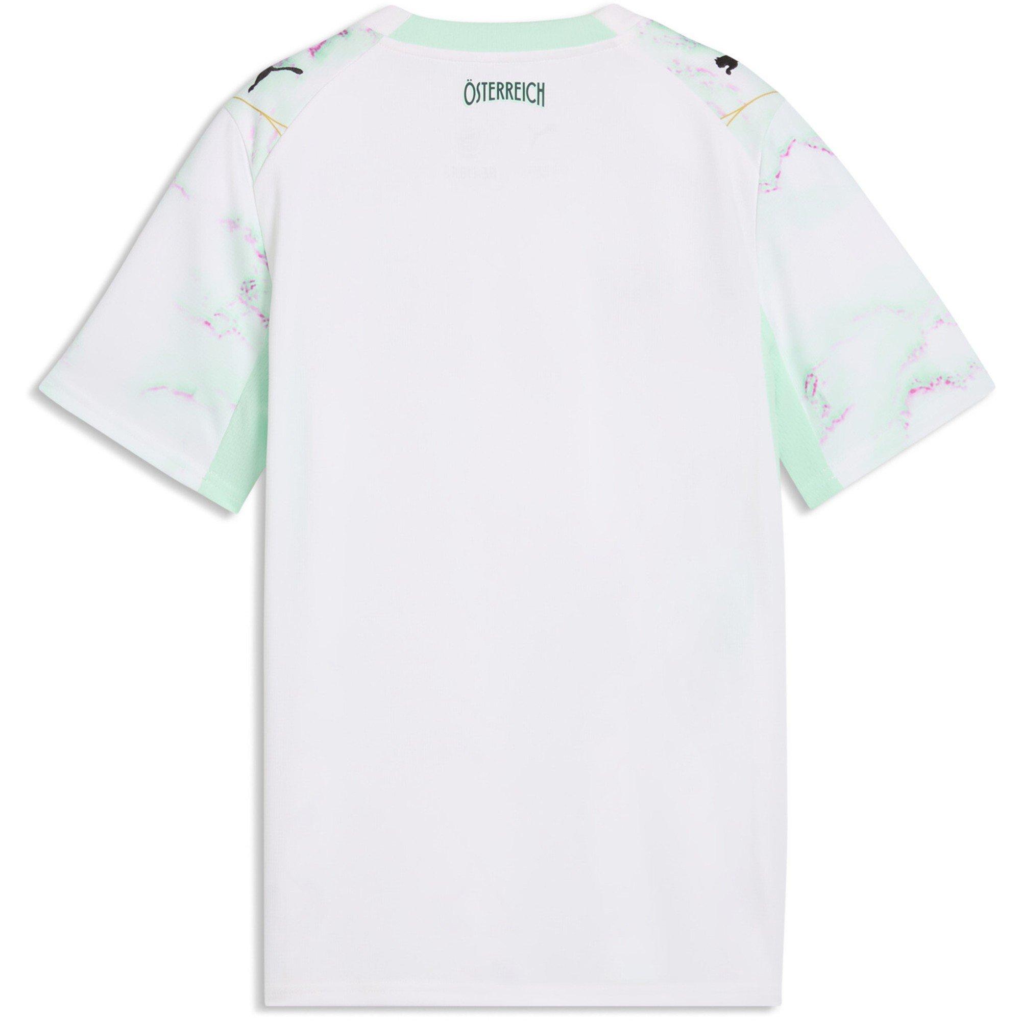 Wit/Mint - Puma - Kids' Austria 2026 Football Shirt - 2