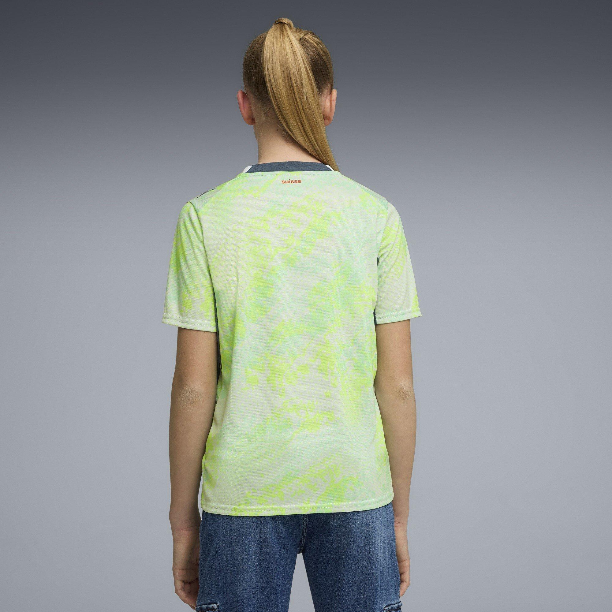 Mint/Blauw - Puma - Kids' Switzerland 2026 Football Shirt - 5