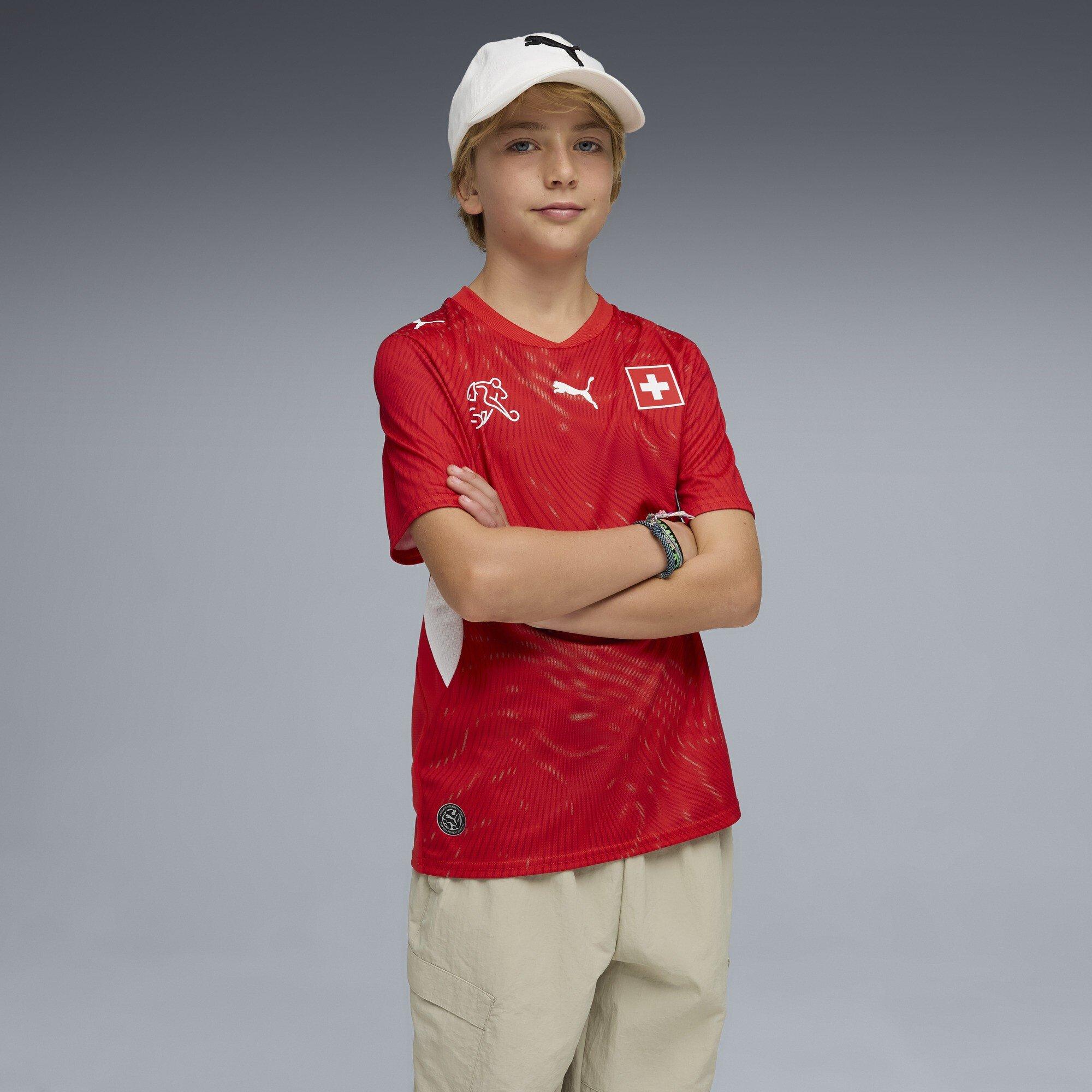 Red/White - Puma - Switzerland Home Shirt 2026 Juniors - 3