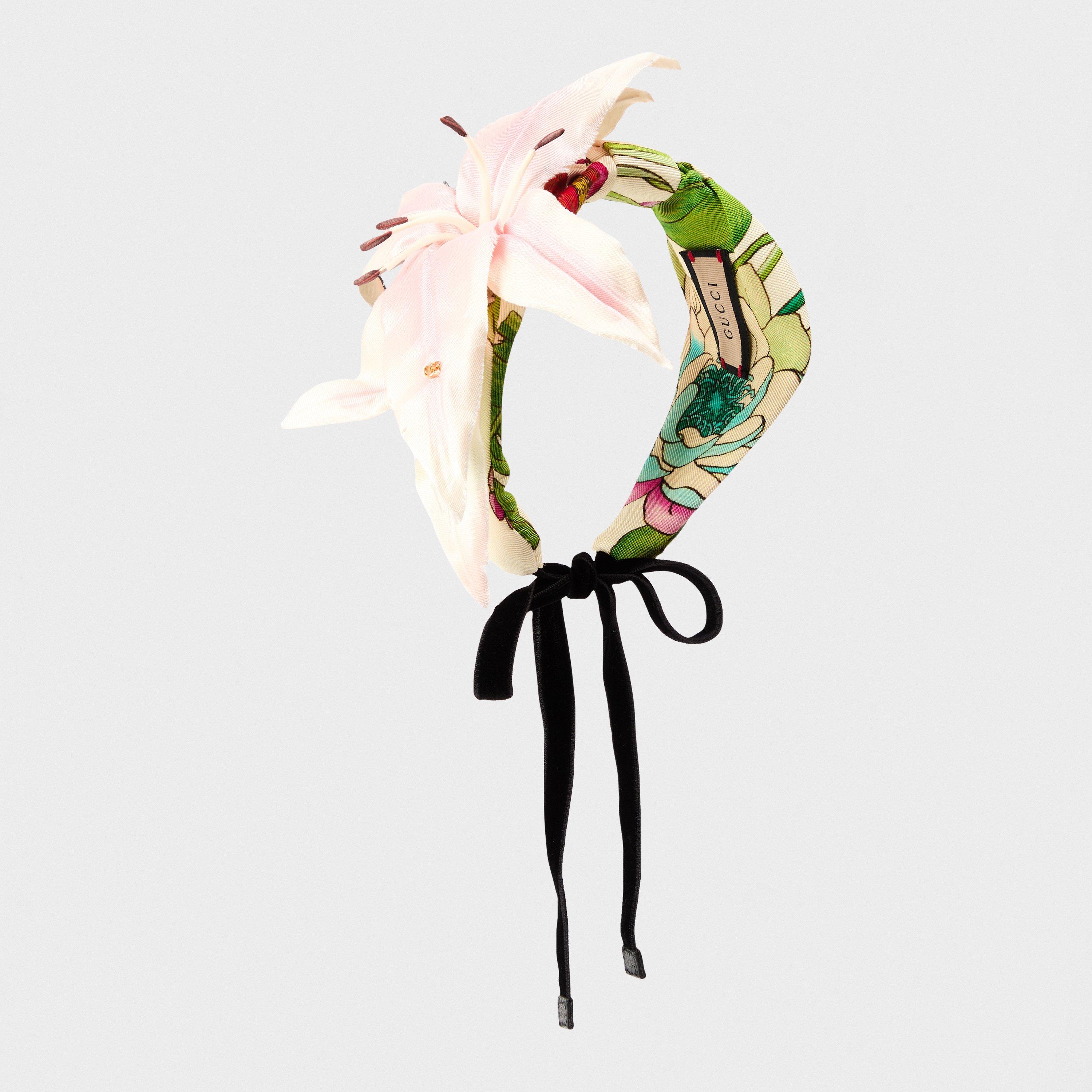 Ivory/EmrldRosa - Gucci - Women's Structured Bucket Hat - 2