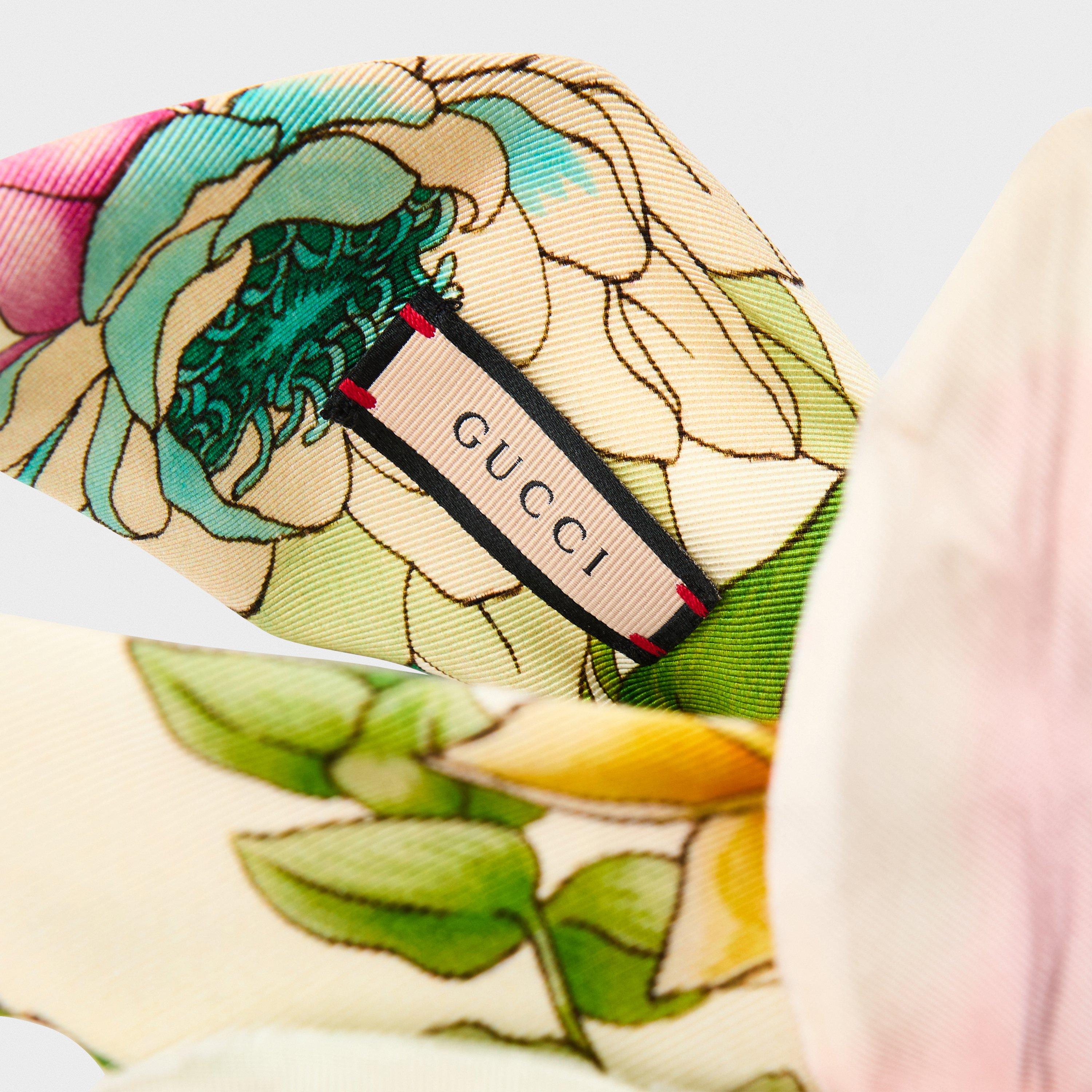 Ivory/EmrldRosa - Gucci - Women's Structured Bucket Hat - 3