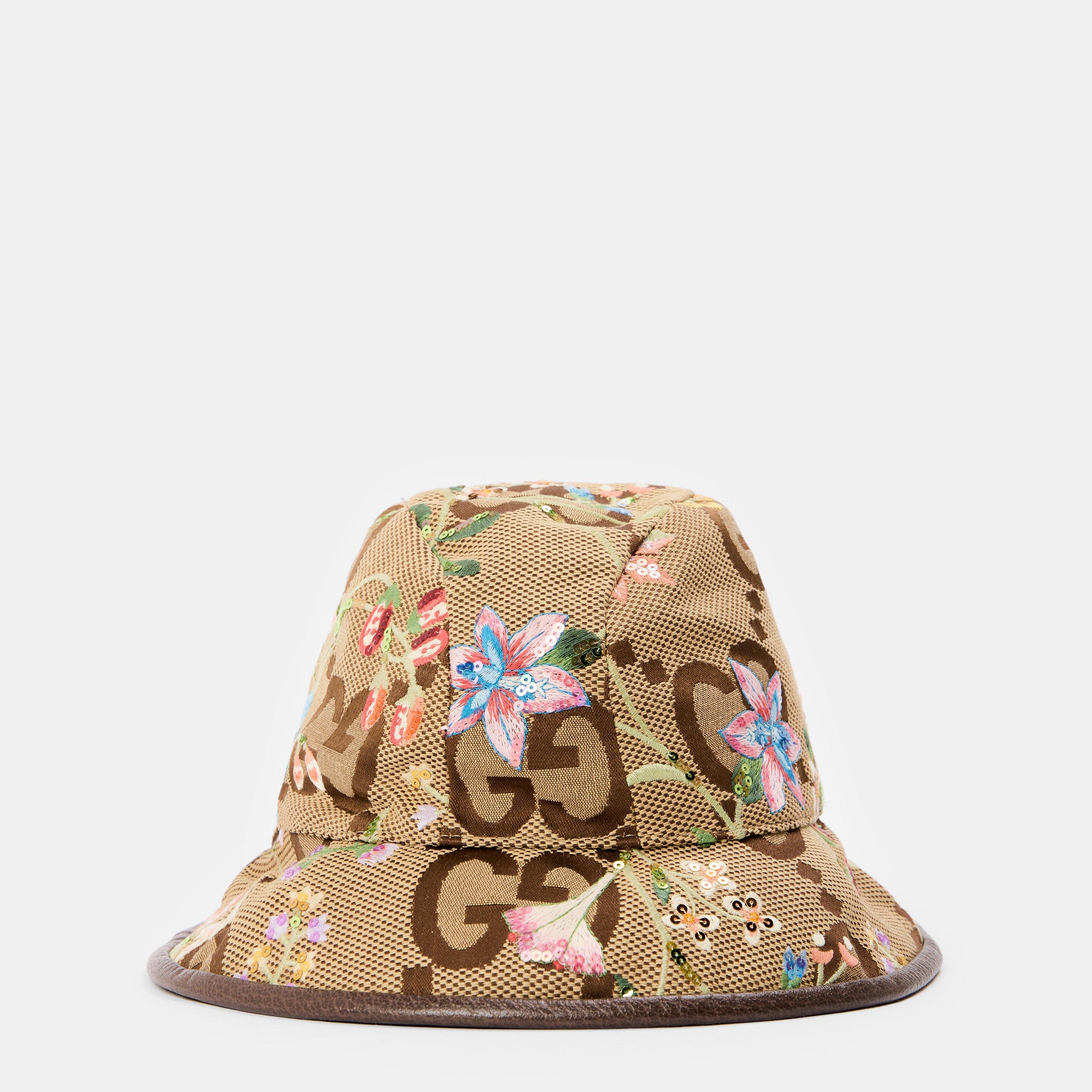 Cuir/Moka - Gucci - Women's Bucket Hat - 2