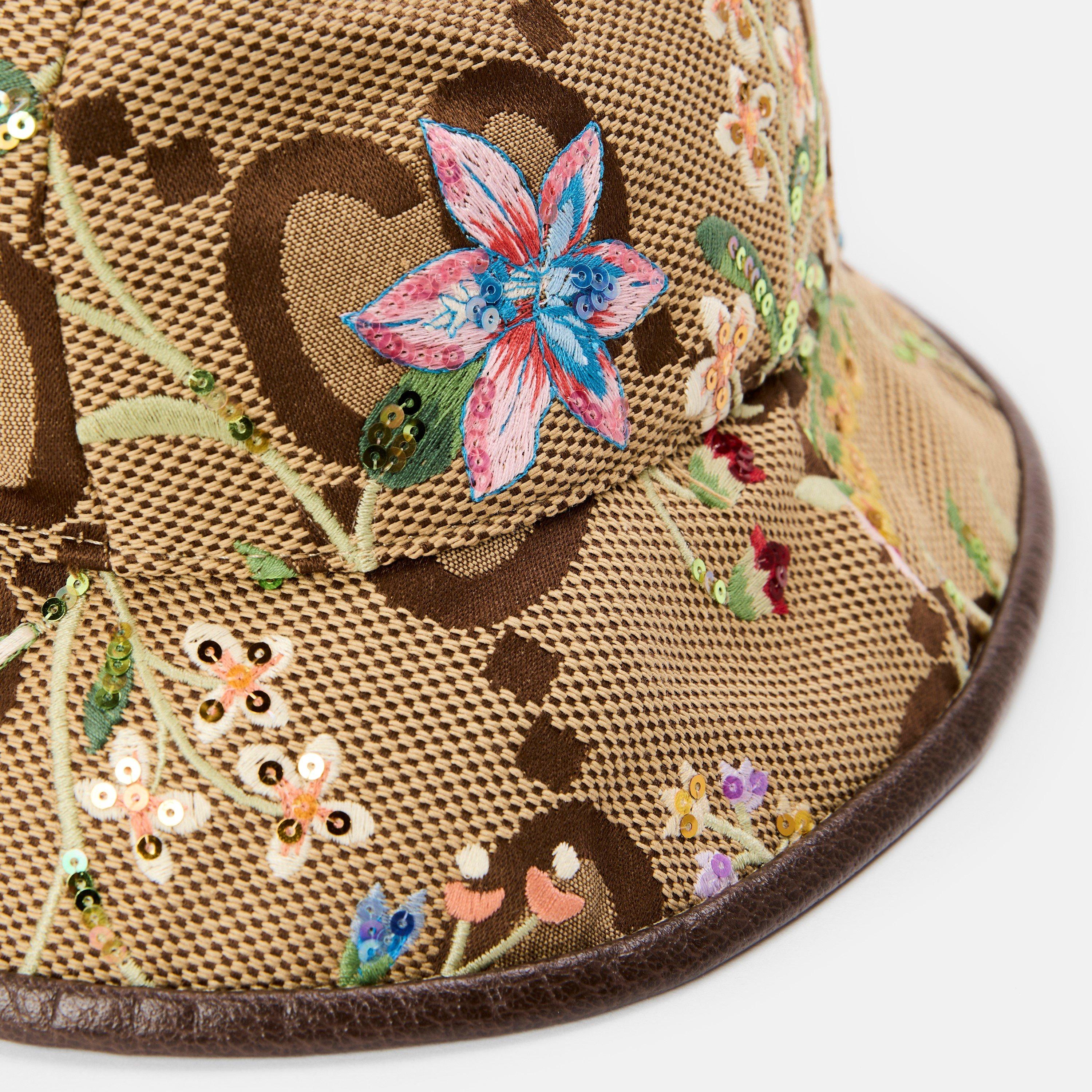 Cuir/Moka - Gucci - Women's Bucket Hat - 3