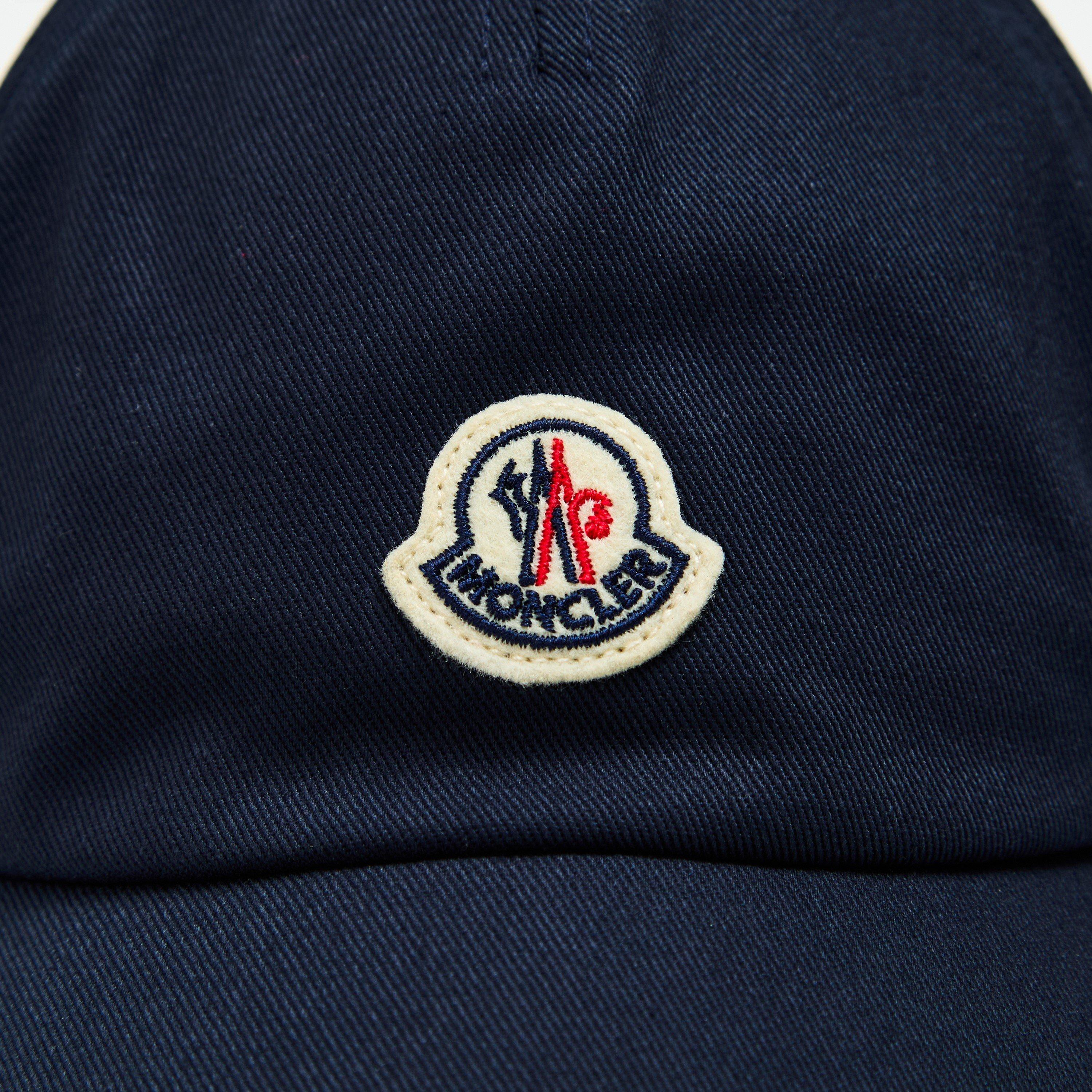 Navy 742 - Moncler - Kids' Embroidered Adjustable Baseball Cap - 3
