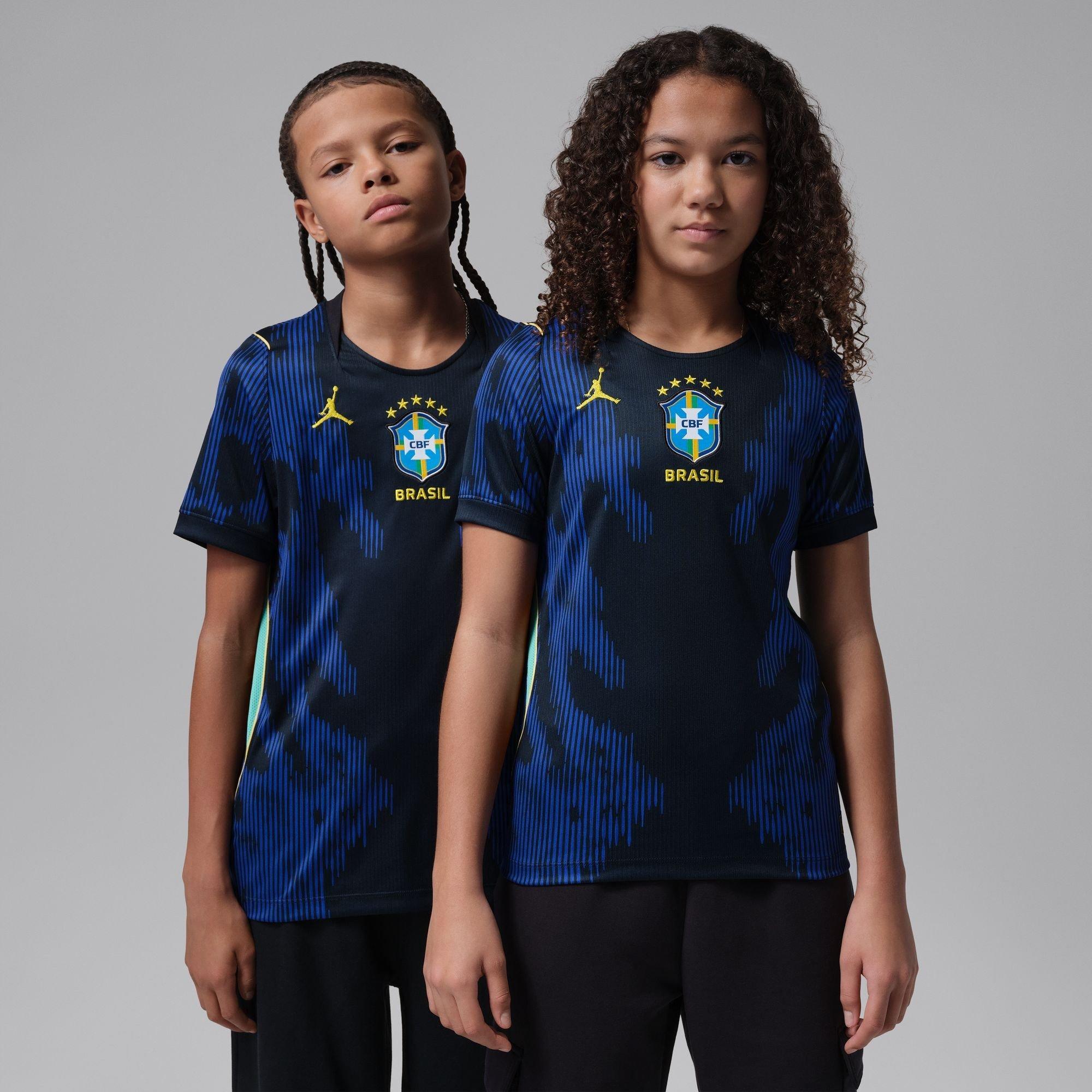 Bleu/Blanc - Nike - Junior Brazil Away Shirt World Cup 2026 - 3