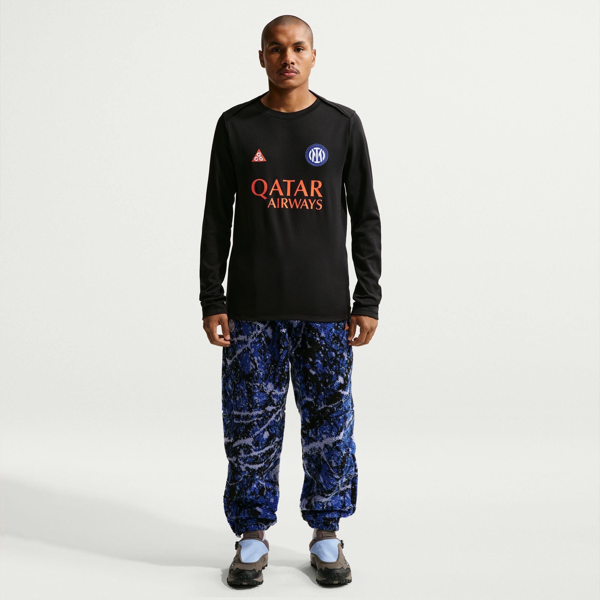 Black/Orange - Nike - Mens Inter Milan x ACG Pre-Match Drill Top - 5
