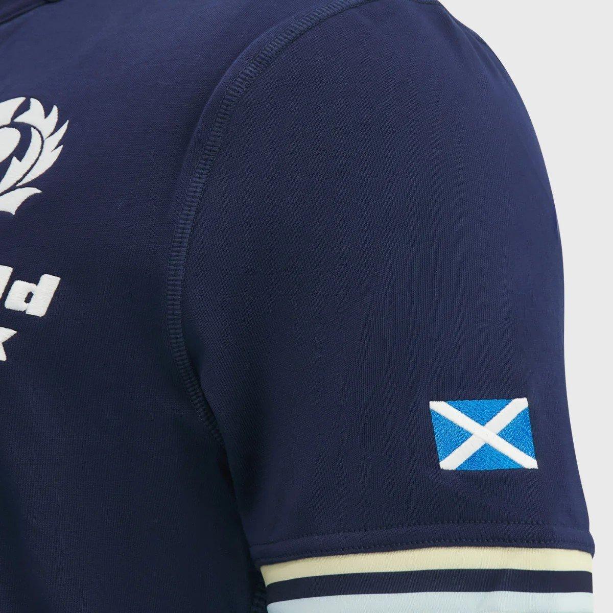 Blue - Macron - Juniors Scotland Ruby Home Cotton 2026 Shirt - 4