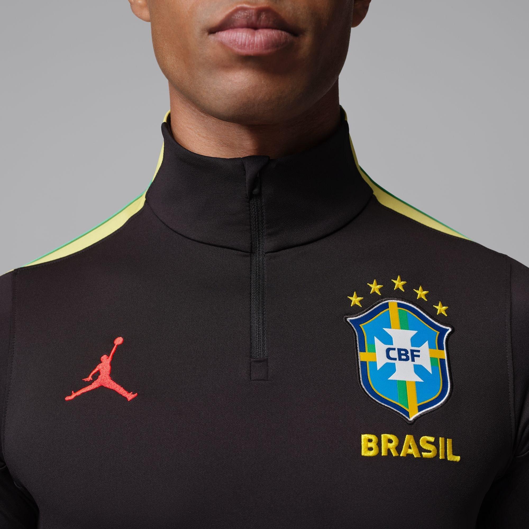 Zwart/Geel - Nike - Mens Brazil Training Top World Cup 2026 - 4
