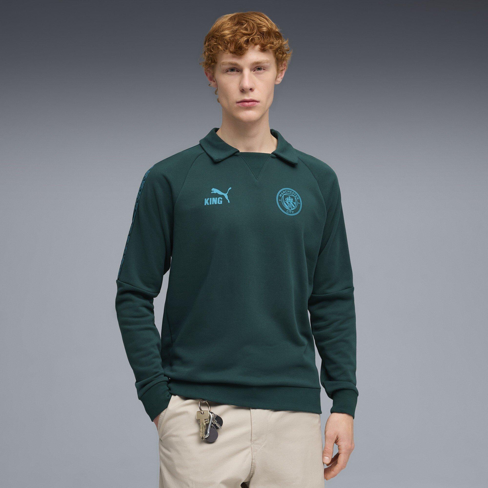 Green/Blue - Puma - MCFC Drill Top Sn62 - 3