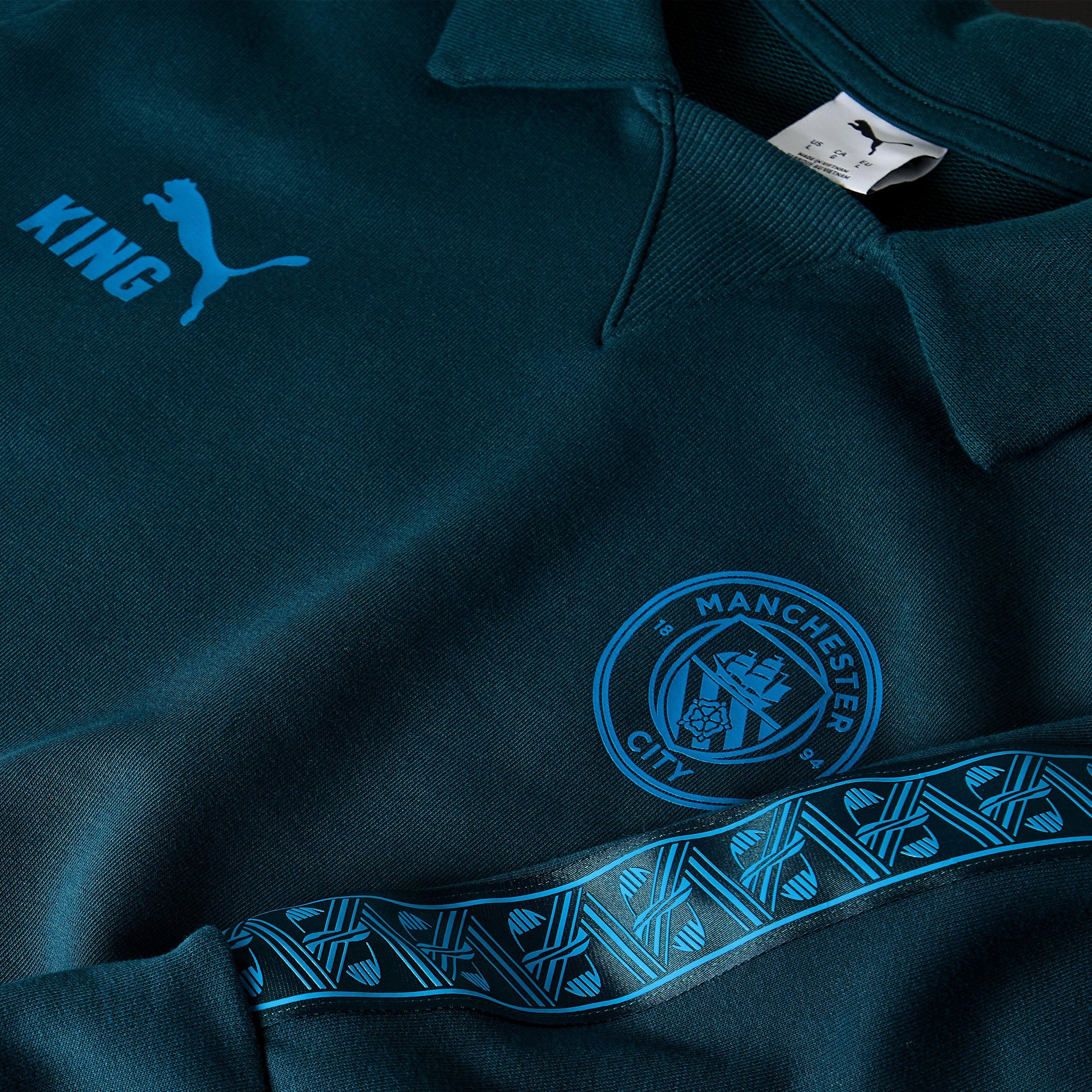 Green/Blue - Puma - Puma MCFC Drill Top Sn62 - 5