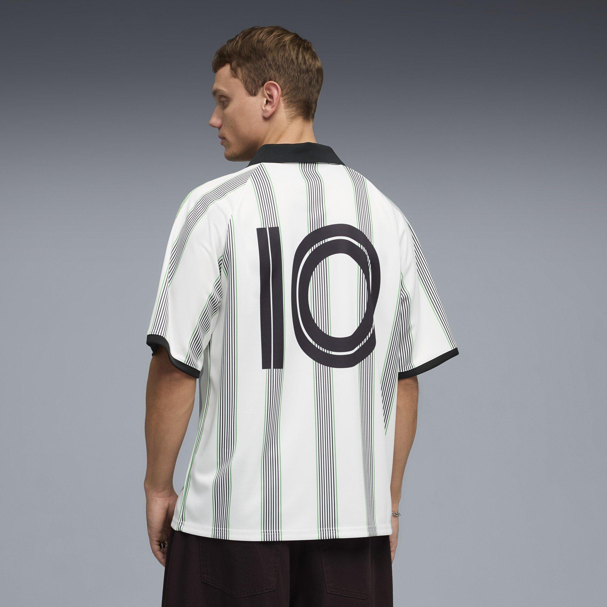 White/Green - Puma - Men's Borussia Monchengladbach Licensed Retro Football Shirt - 5