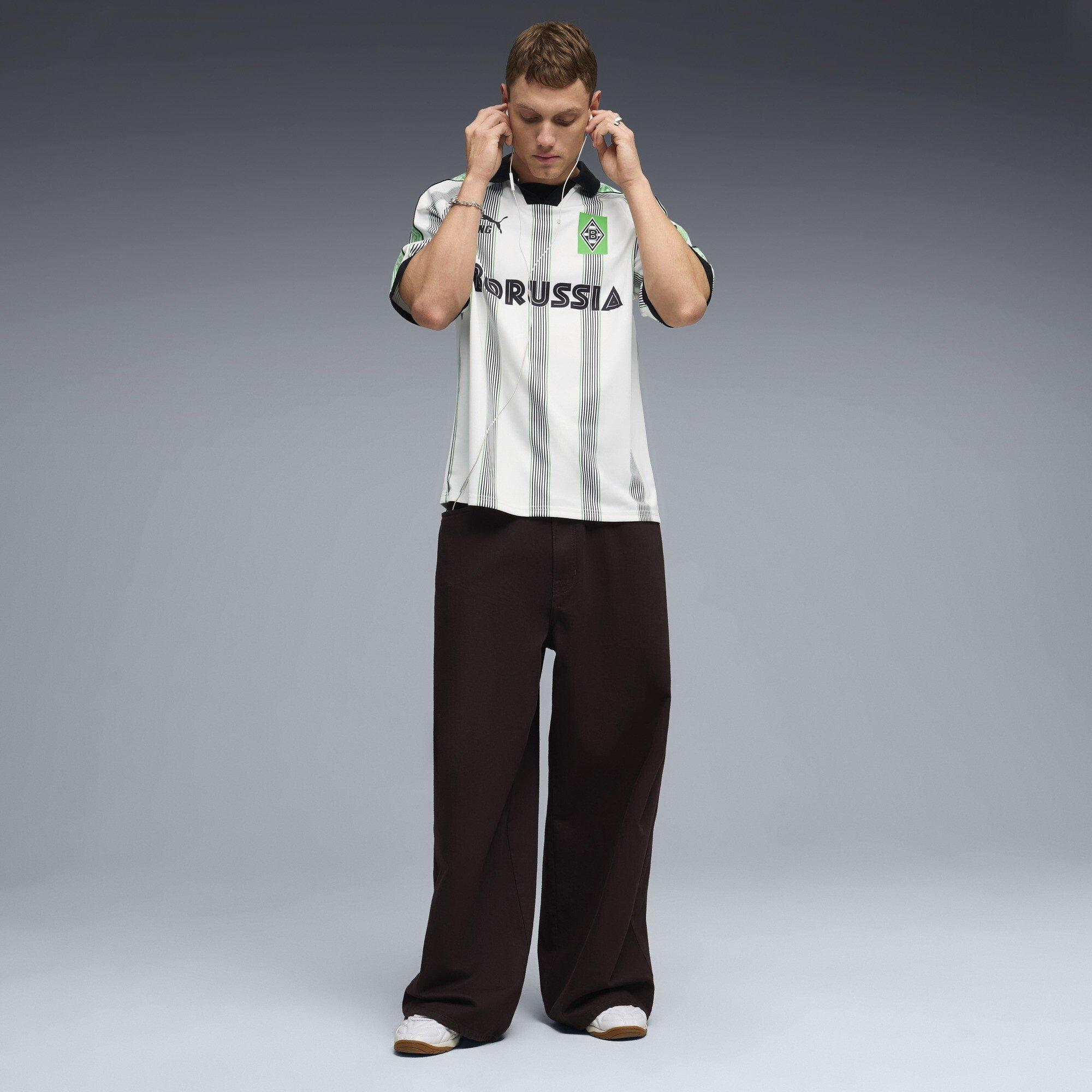 White/Green - Puma - Men's Borussia Monchengladbach Licensed Retro Football Shirt - 7