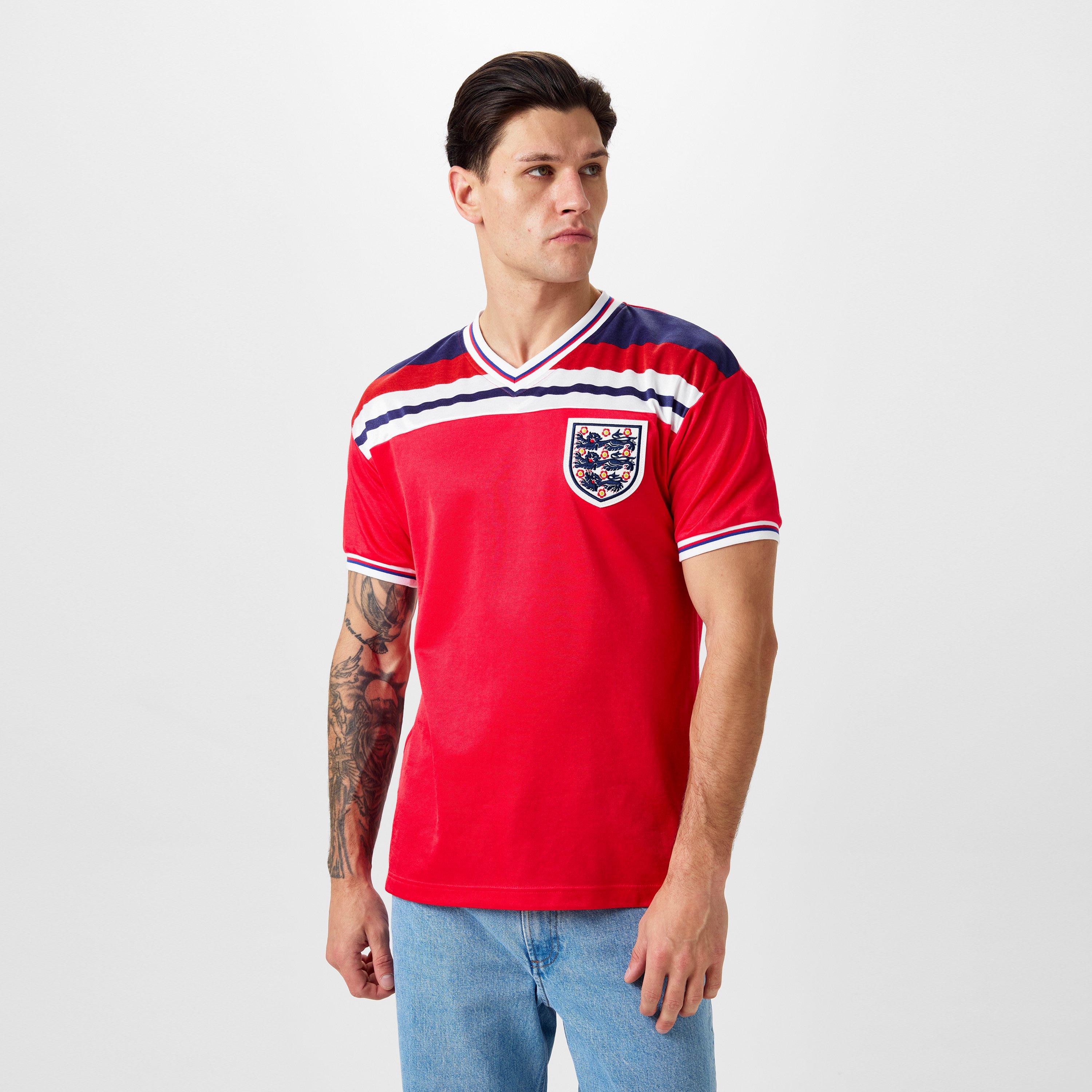 Red - Score Draw - Score England '82 Away Shirt Adults - 3