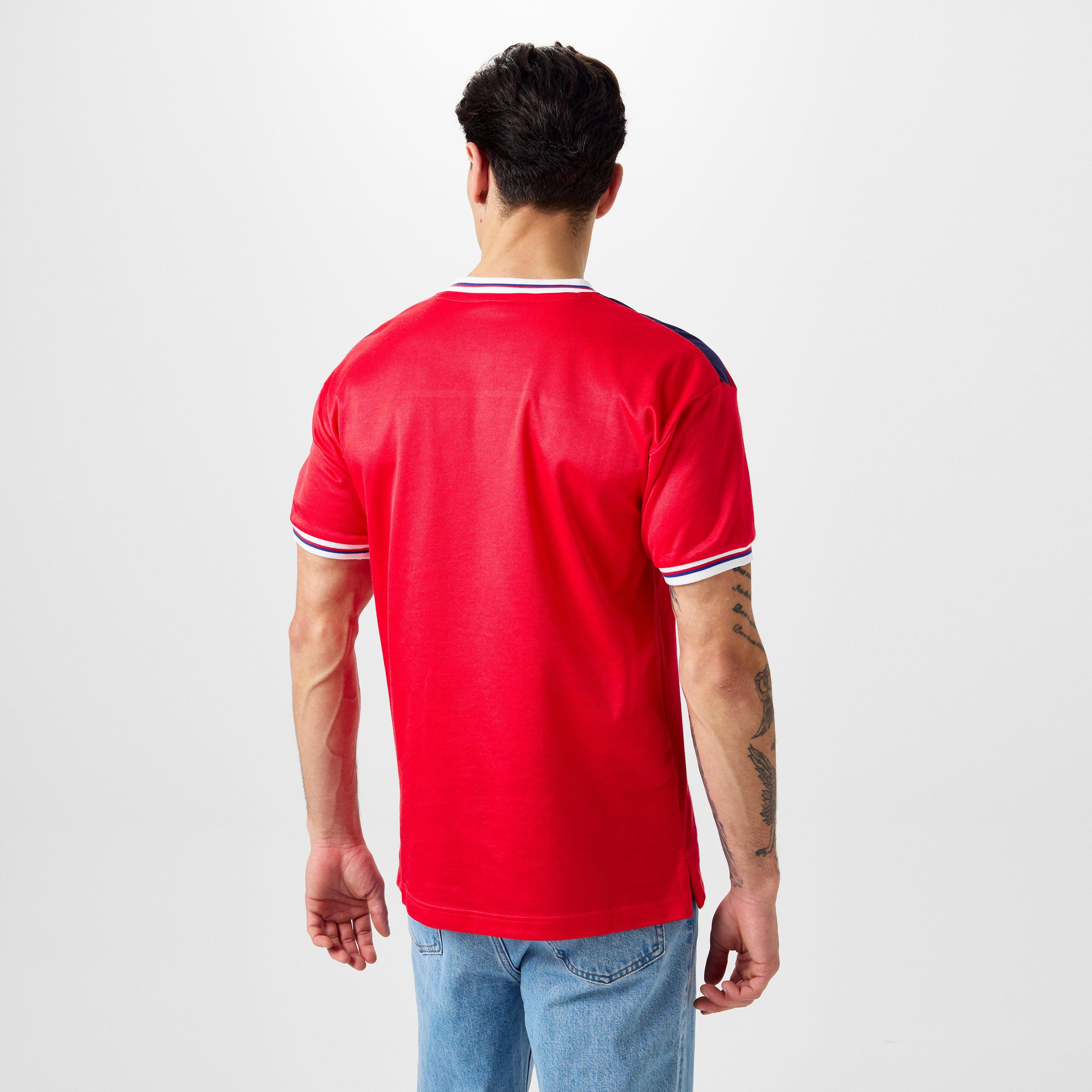 Red - Score Draw - Score England '82 Away Shirt Adults - 4