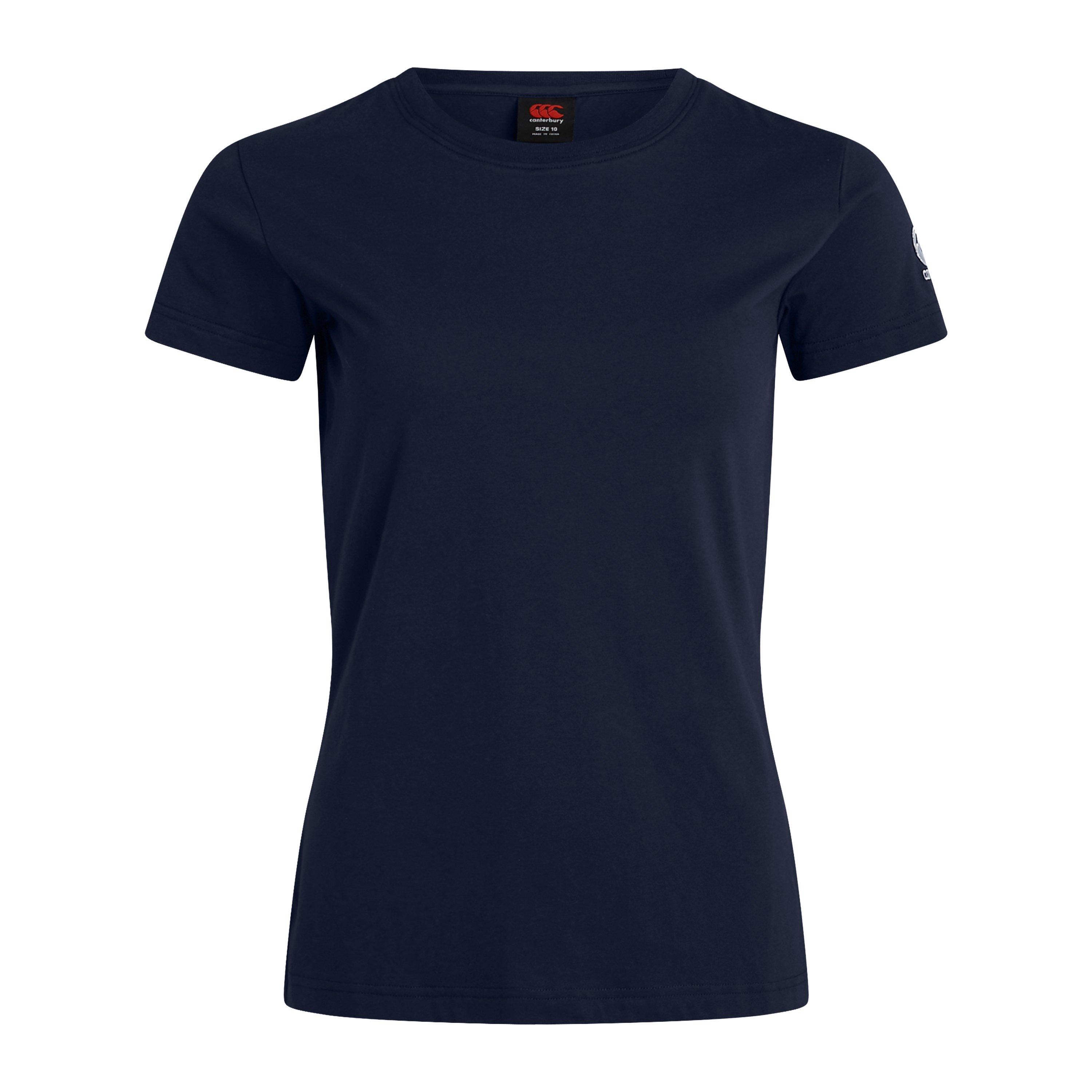Canterbury Women's Club Plain Short-Sleeve Performance T-Shirt - Blue - 6 (2XS)