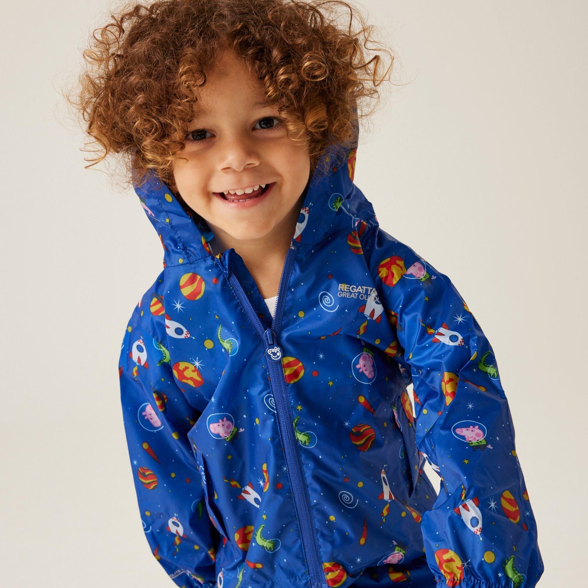 Surf Spray - Regatta - Unisex Kids Peppa Pack It Waterproof Packable Jacket - 4