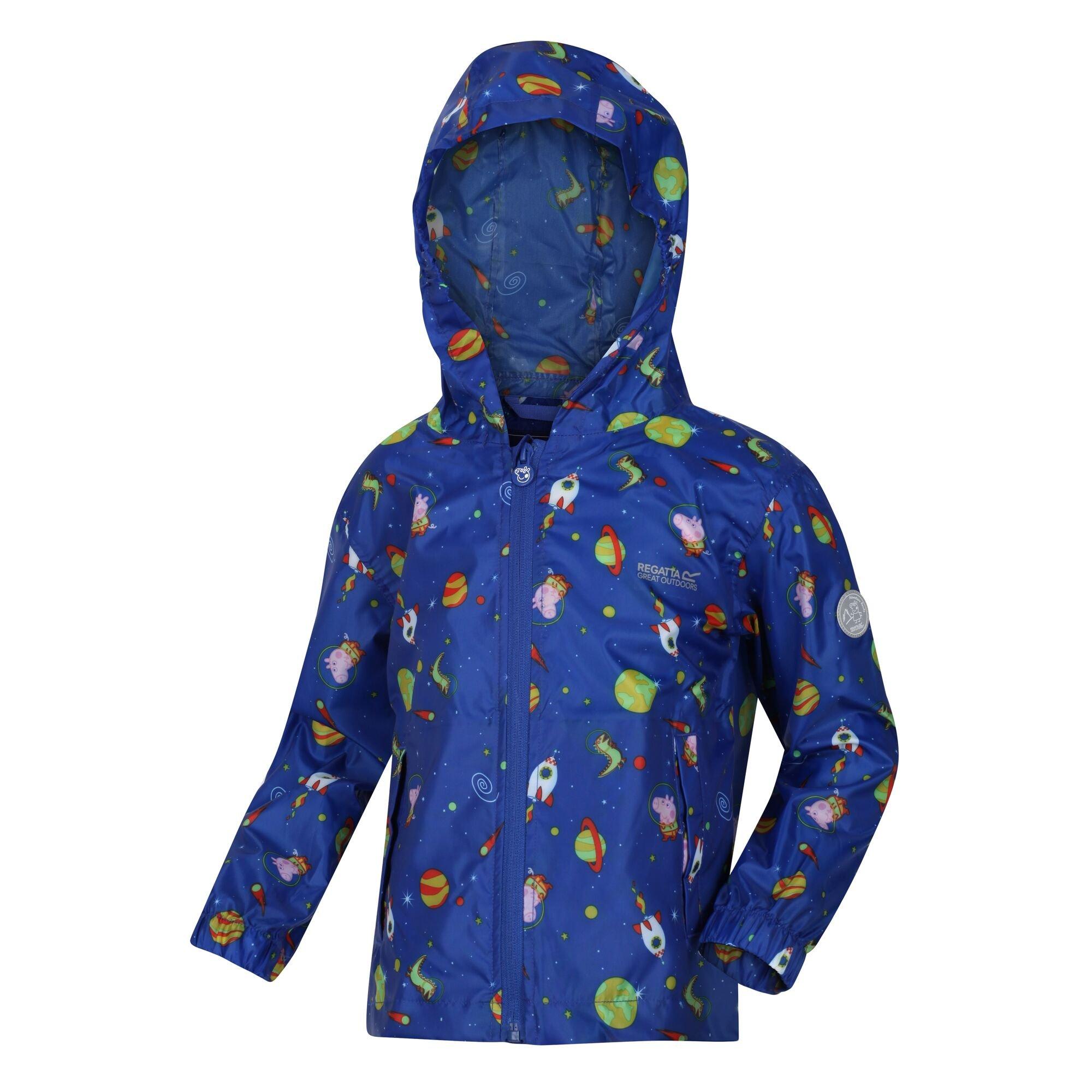 Surf Spray - Regatta - Unisex Kids Peppa Pack It Waterproof Packable Jacket - 5