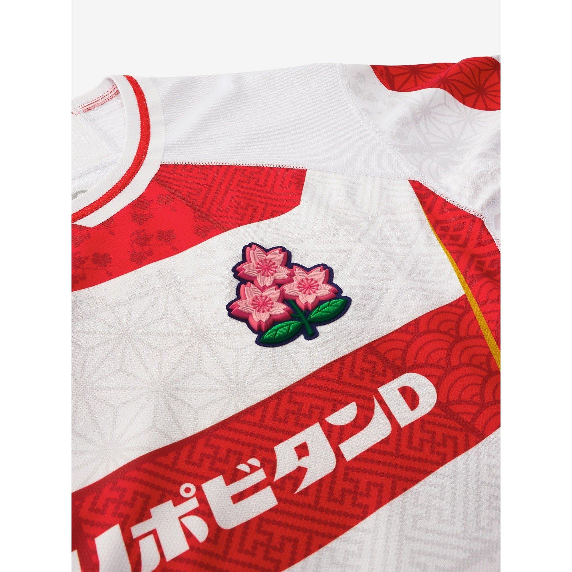 Rosso/Bianco - Canterbury - Japan Rugby Home Shirt 2024 Juniors - 3