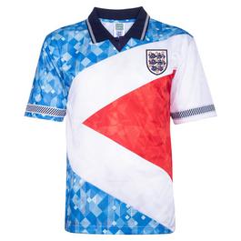 Score Draw Score England 1990 Mash Up Retro Football Shirt