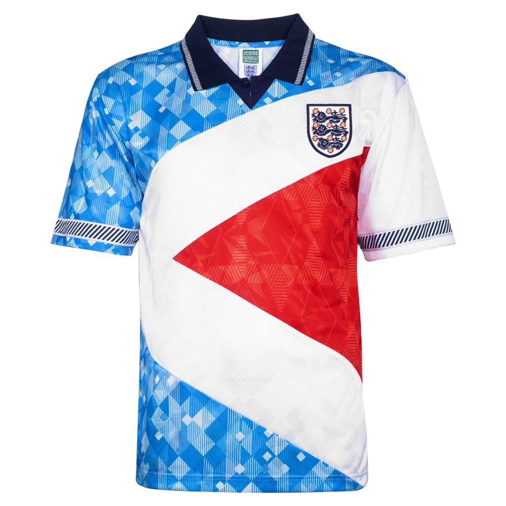Blue - Score Draw - England 1990 Mash Up Retro Football Shirt - 7
