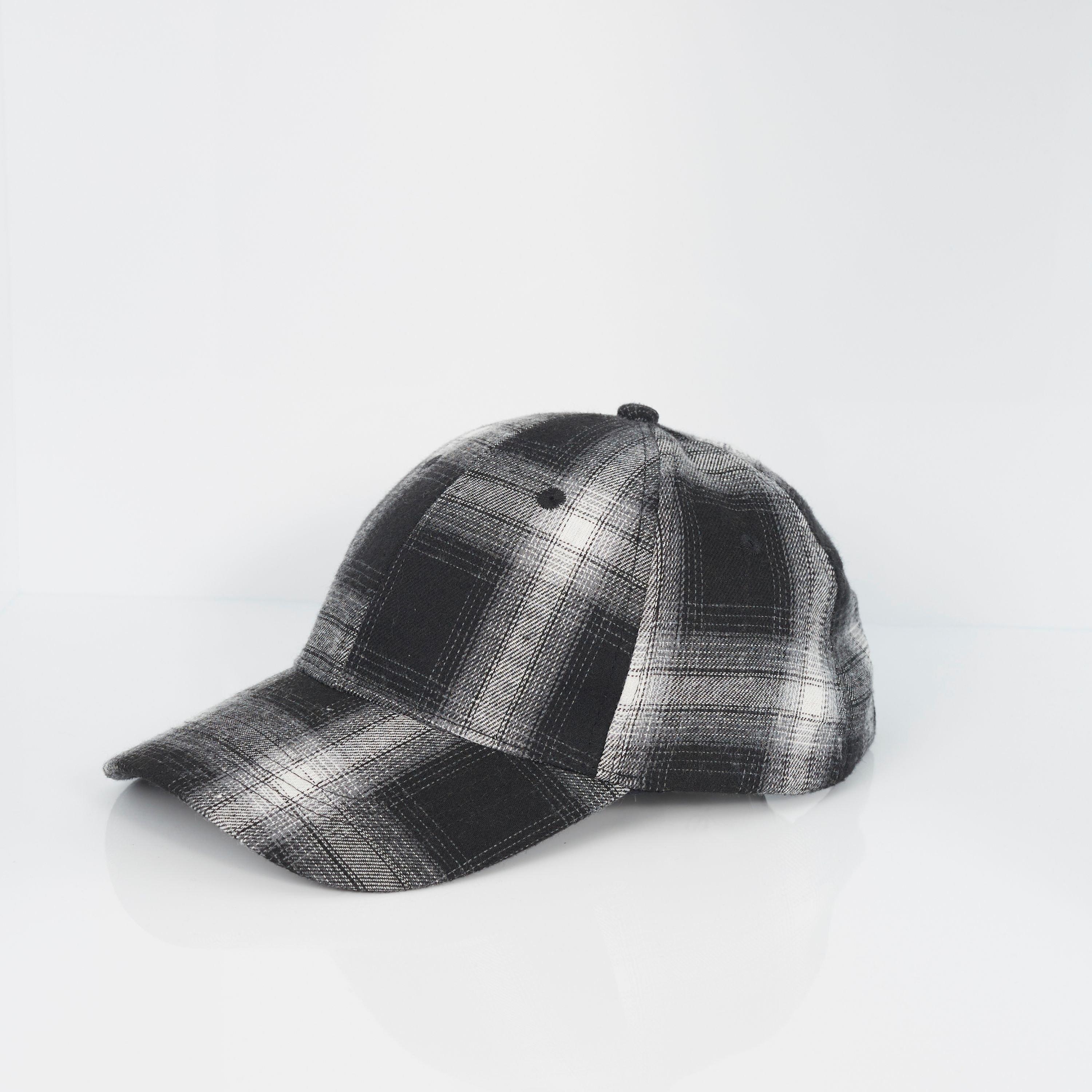 Brave Soul Men's Checked Cap - Black/White - Mens
