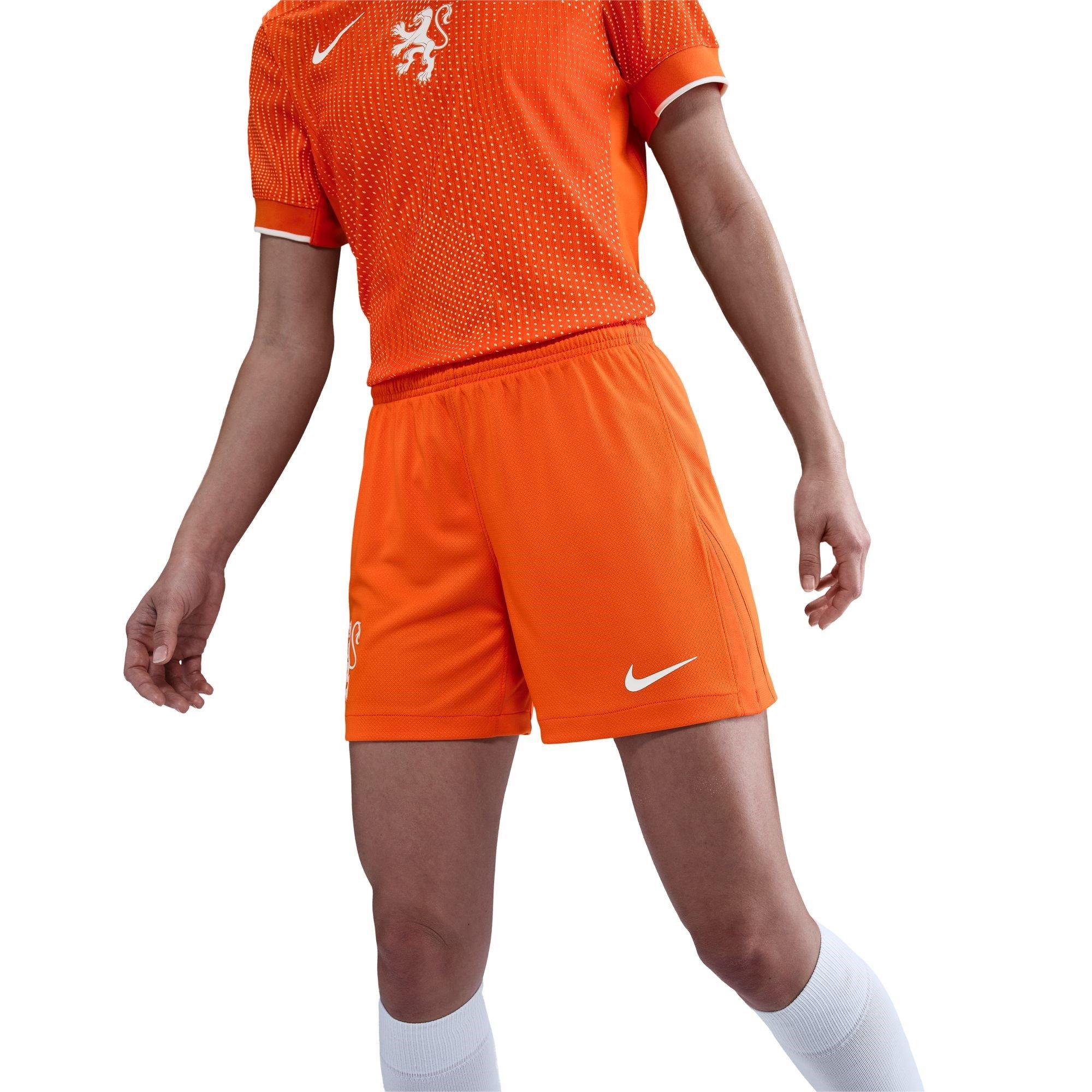 Nike Women's Netherlands Home Shorts 2025 - Orange/White - 14 (L)