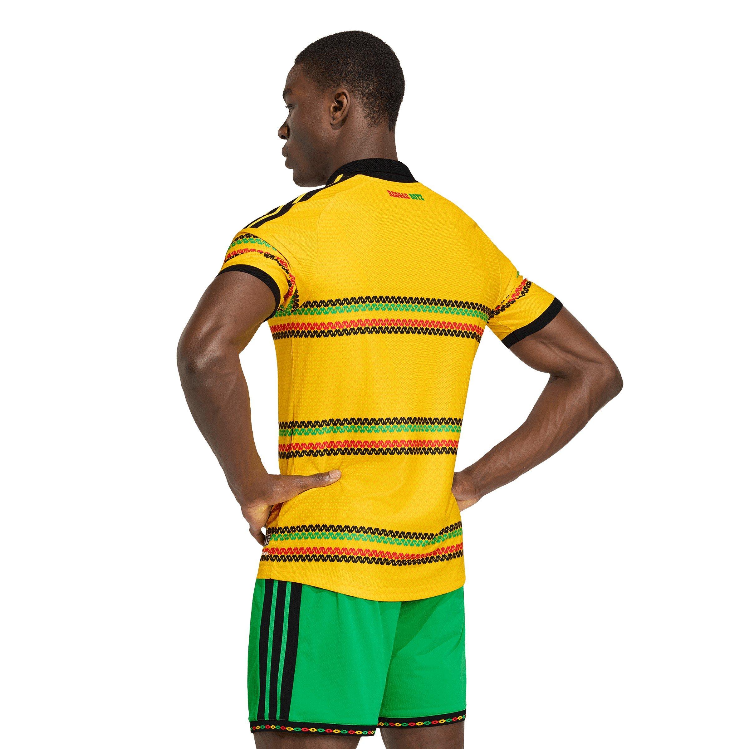 Gold/Green - adidas - Mens Jamaica Authentic Home Shirt 2026 - 4