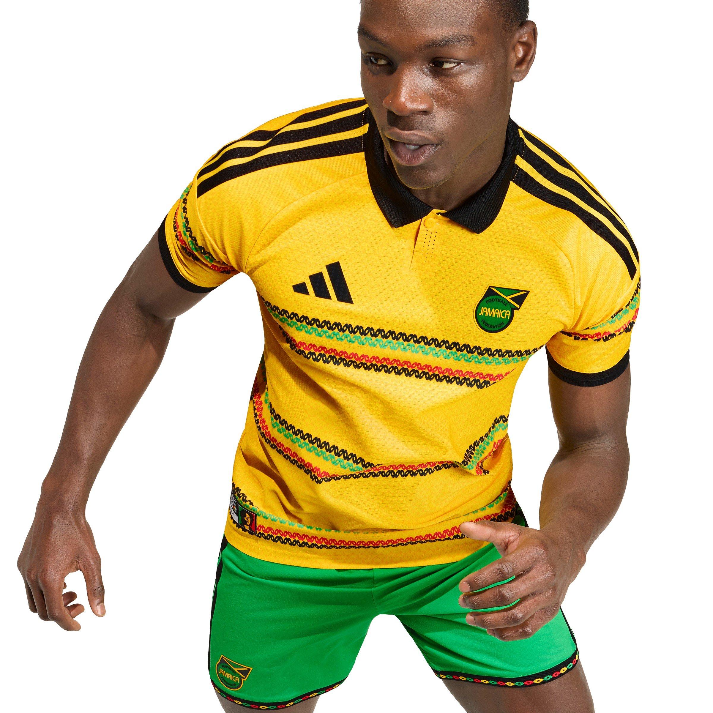 Gold/Green - adidas - Mens Jamaica Authentic Home Shirt 2026 - 6