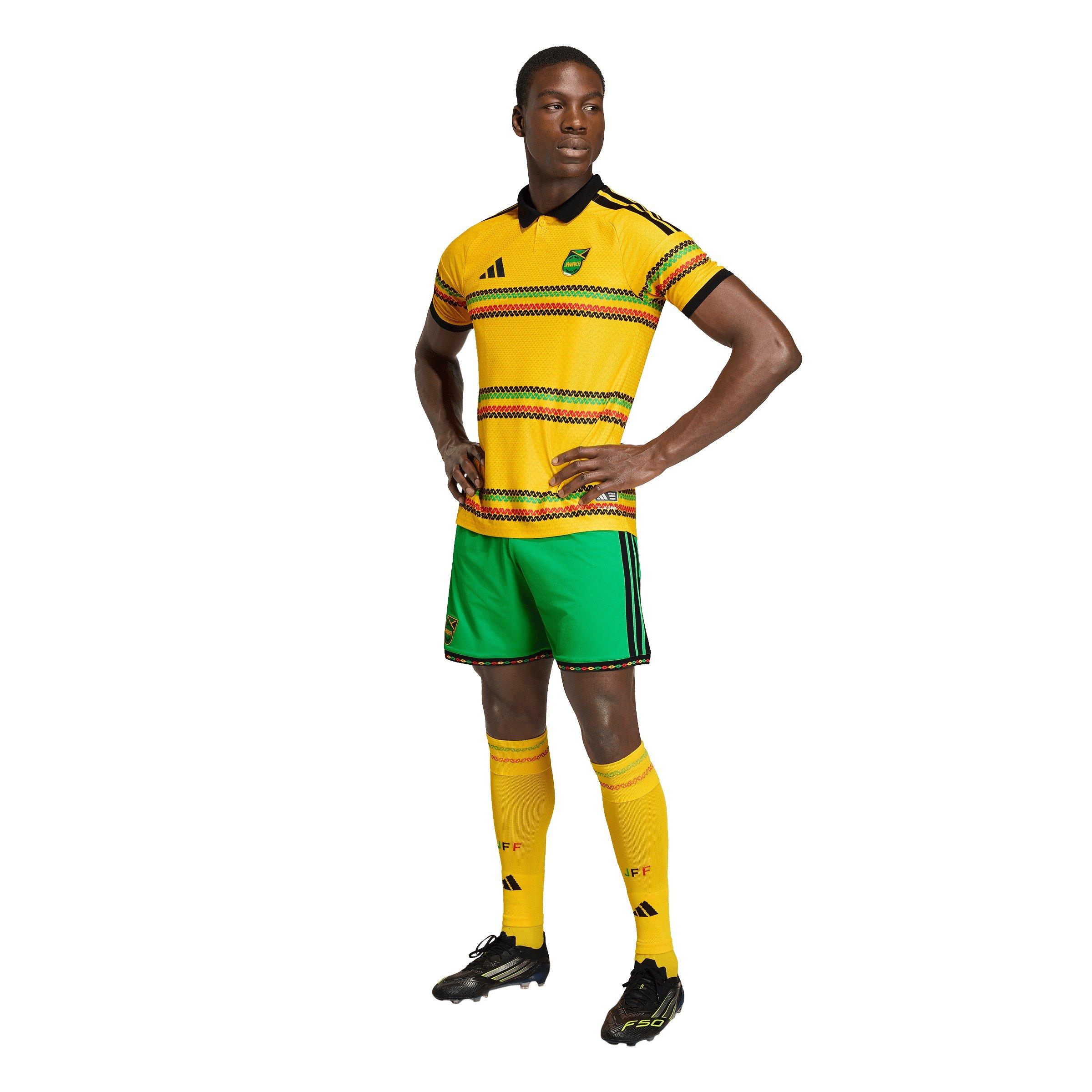 Gold/Green - adidas - Mens Jamaica Authentic Home Shirt 2026 - 7