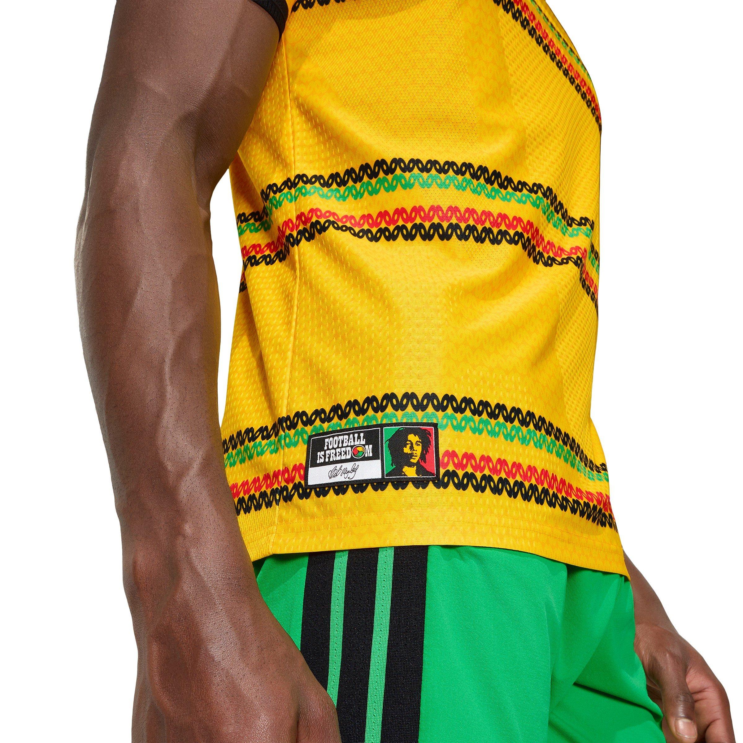 Gold/Green - adidas - Mens Jamaica Authentic Home Shirt 2026 - 8