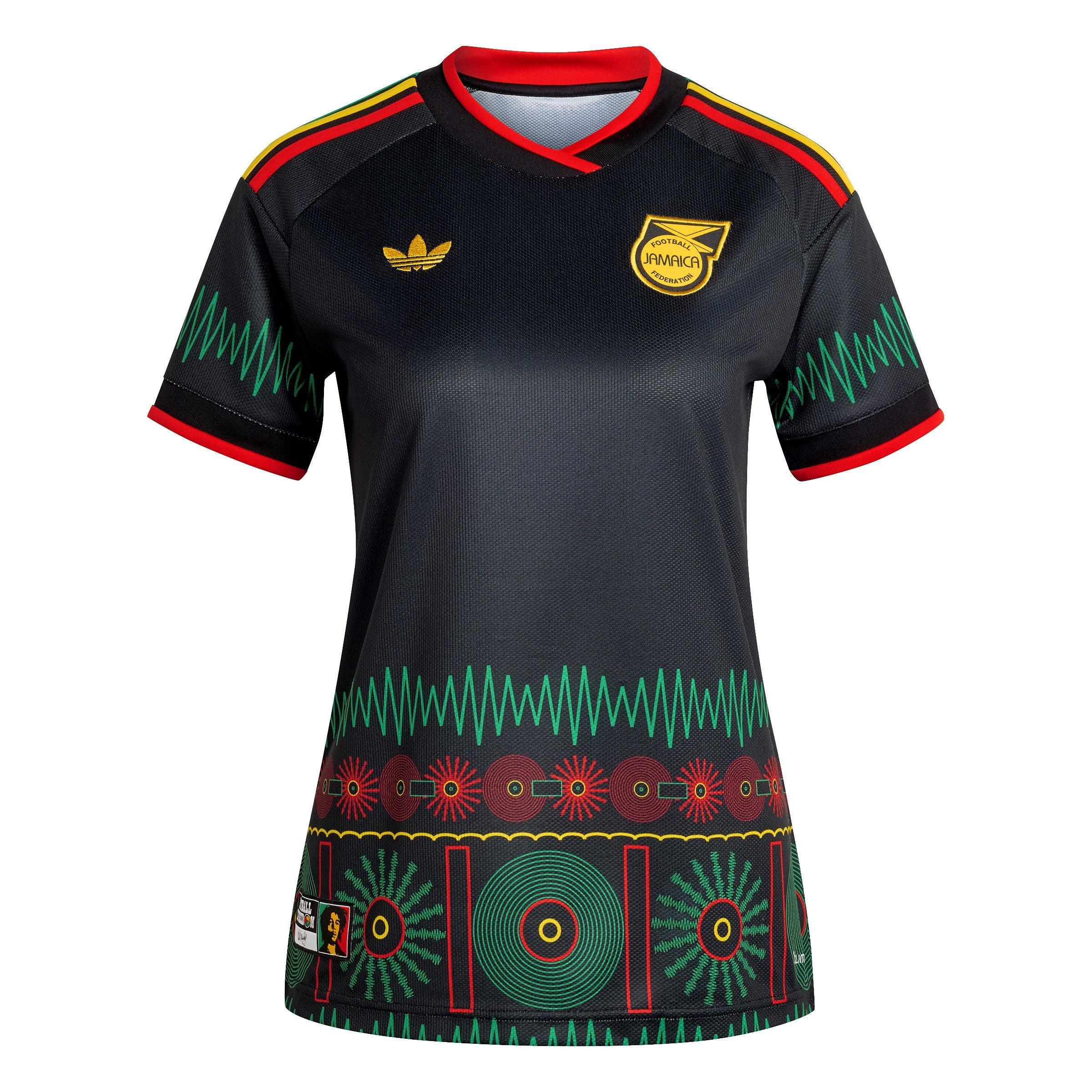 Black/Yellow - adidas - Womens Jamaica Away Shirt 2026 - 1