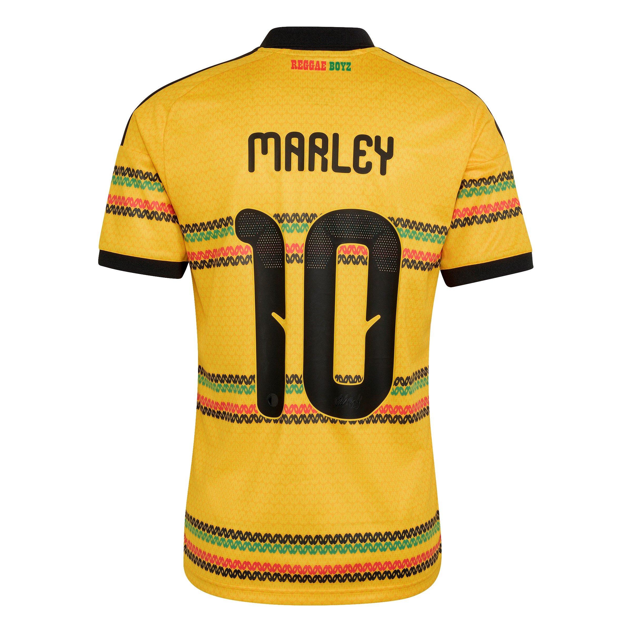 Gold/Green - adidas - Mens Jamaica Marley 10 Home Shirt 2026 - 2