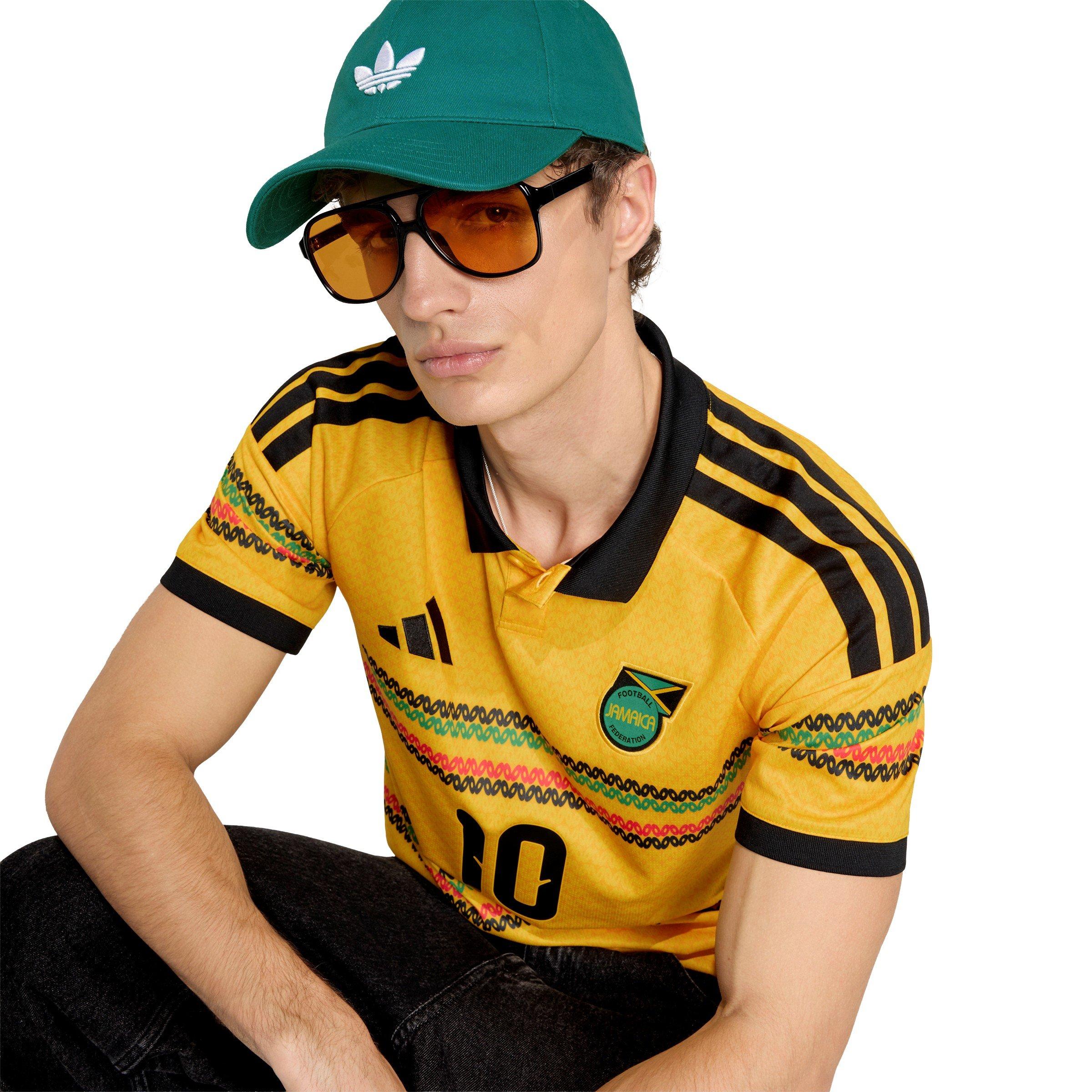 Gold/Green - adidas - Mens Jamaica Marley 10 Home Shirt 2026 - 5