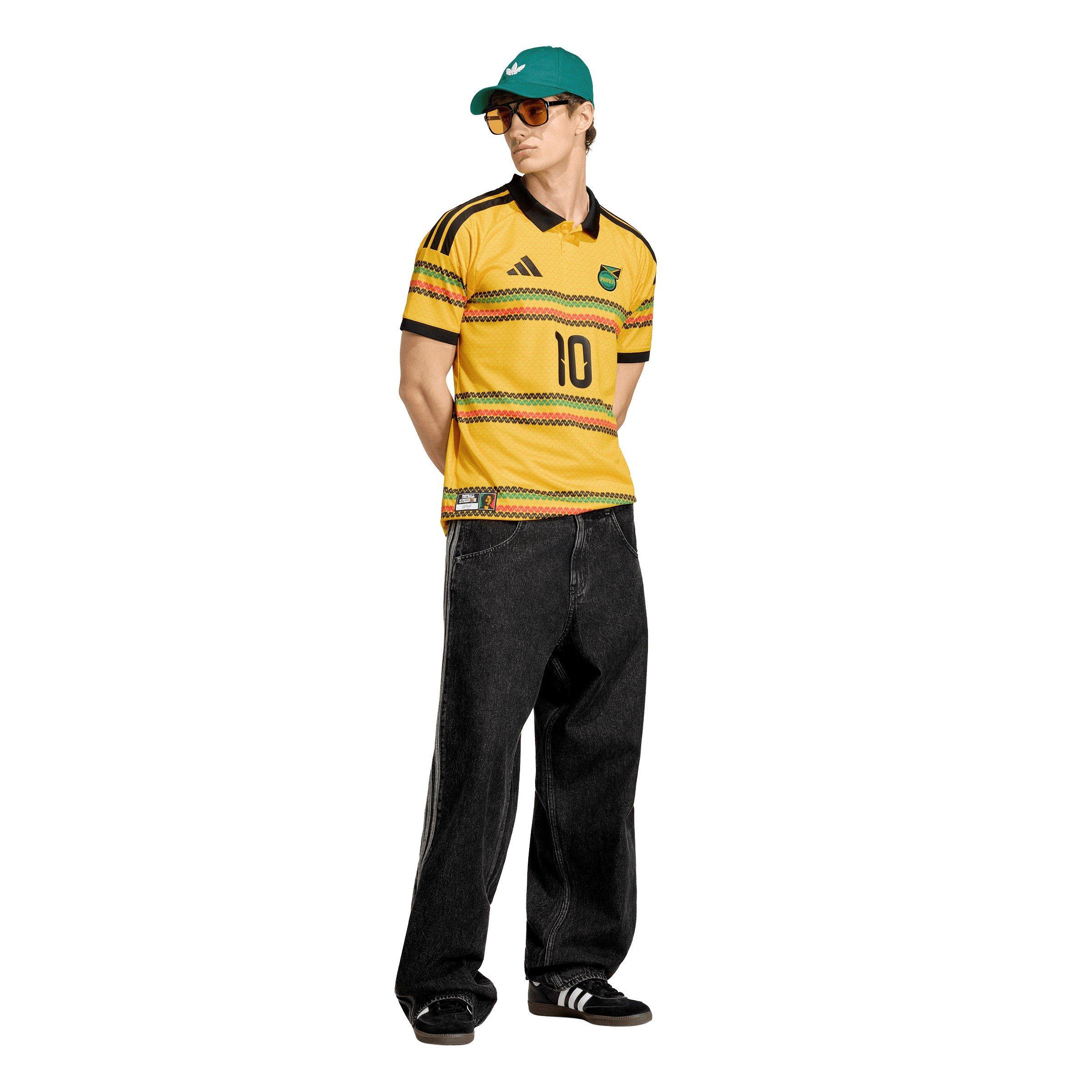 Gold/Green - adidas - Mens Jamaica Marley 10 Home Shirt 2026 - 7