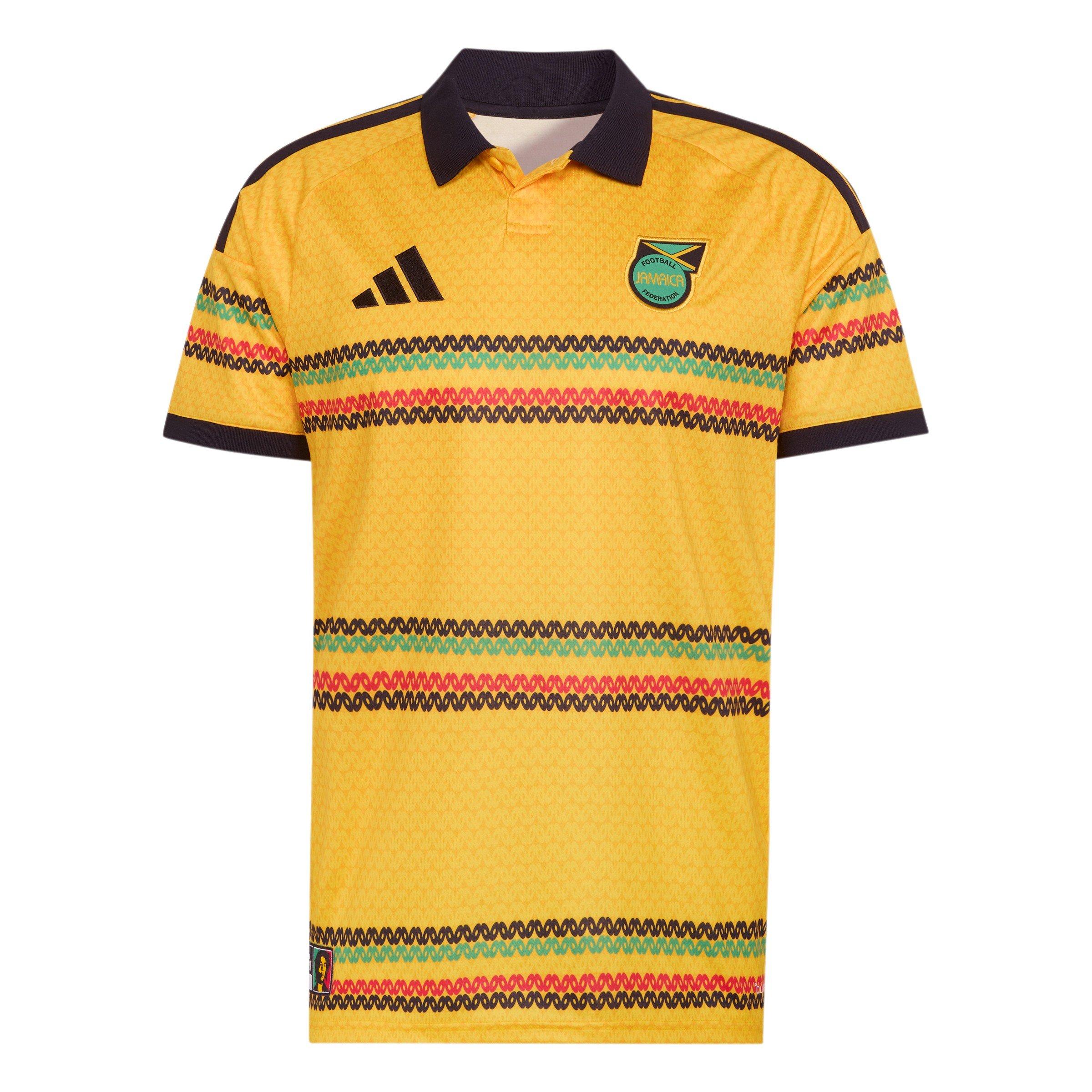 Adidas Men's Jamaica World Cup 2026 X Bob Marley Home Shirt - Gold/Green - 2XL