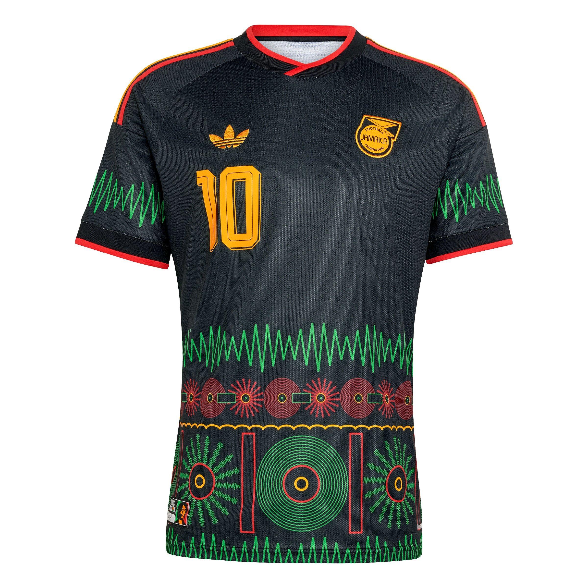 Black/Yellow - adidas - Mens Jamaica Marley 10 Away Shirt 2026 - 1