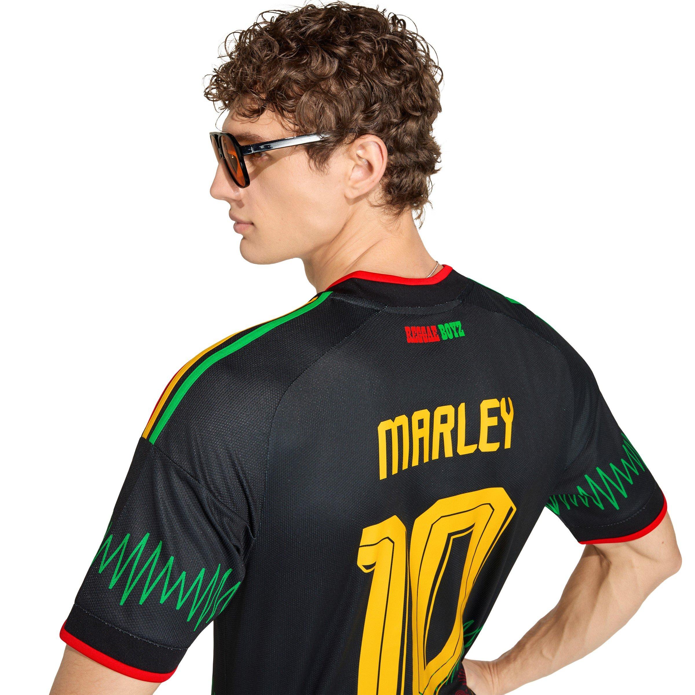Black/Yellow - adidas - Mens Jamaica Marley 10 Away Shirt 2026 - 6