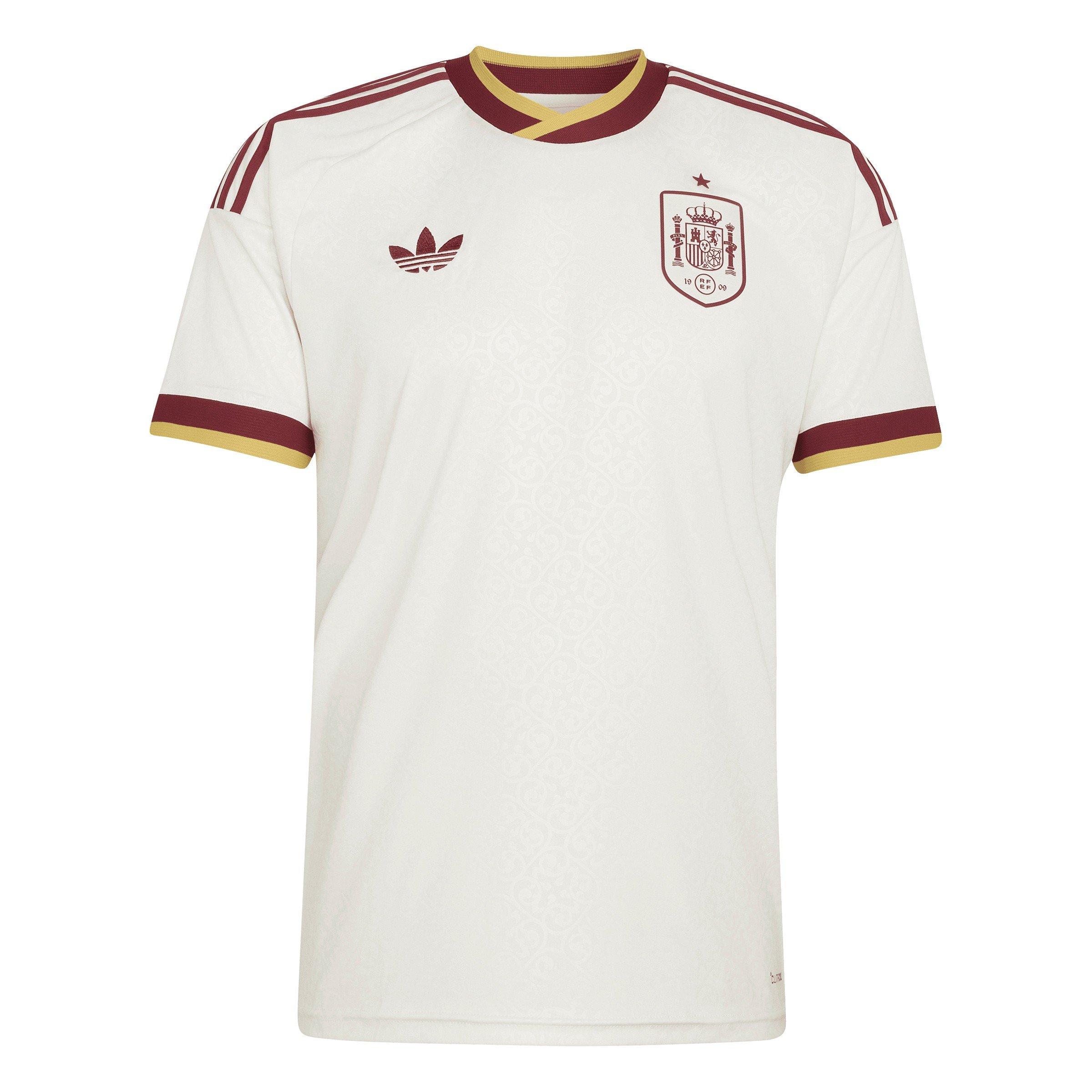 White/Red - adidas - Spain World Cup 2026 Mens Away Shirt - 1