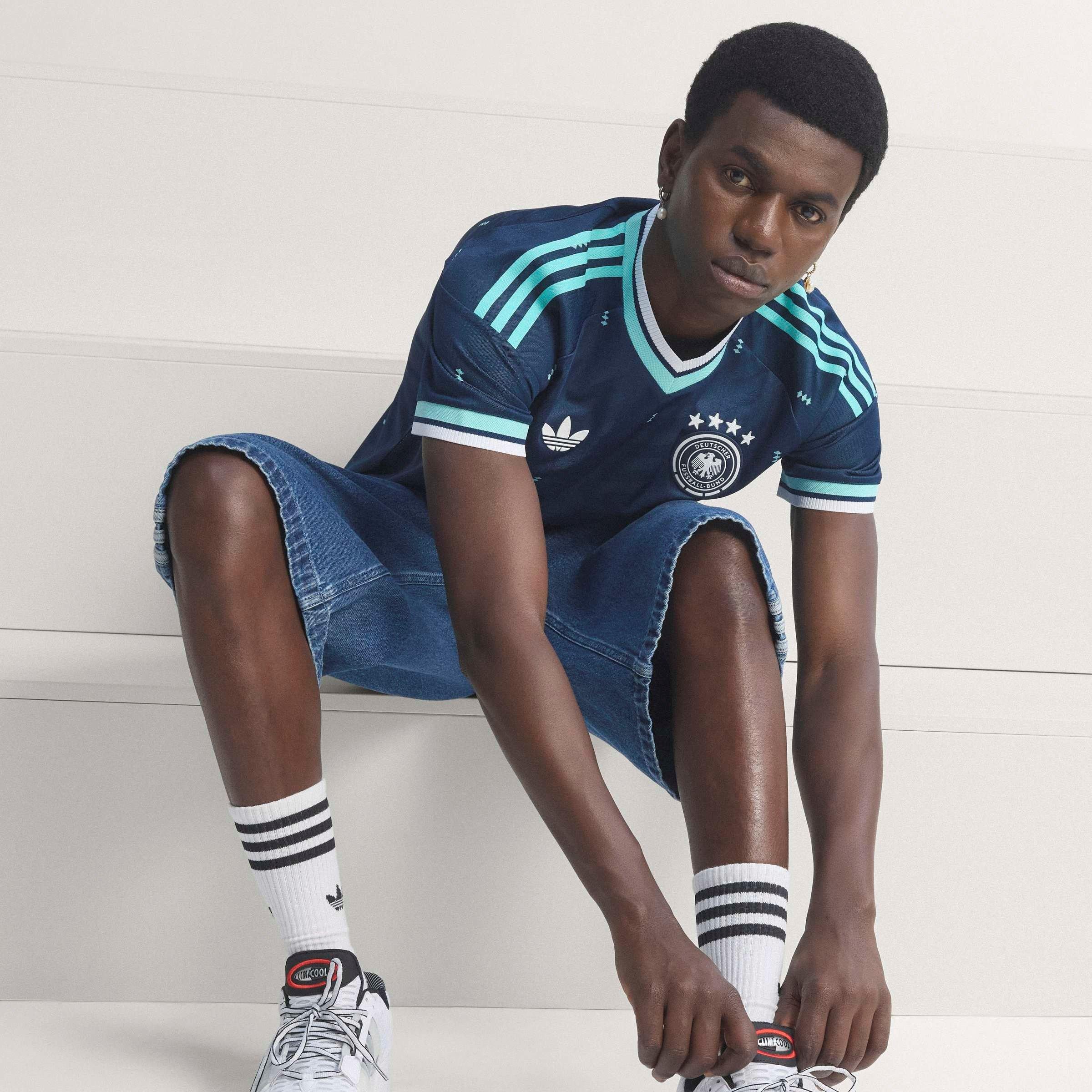 Marineblå/sort - adidas - Germany Authentic Away Shirt World Cup ™ 2026 Adults - 11