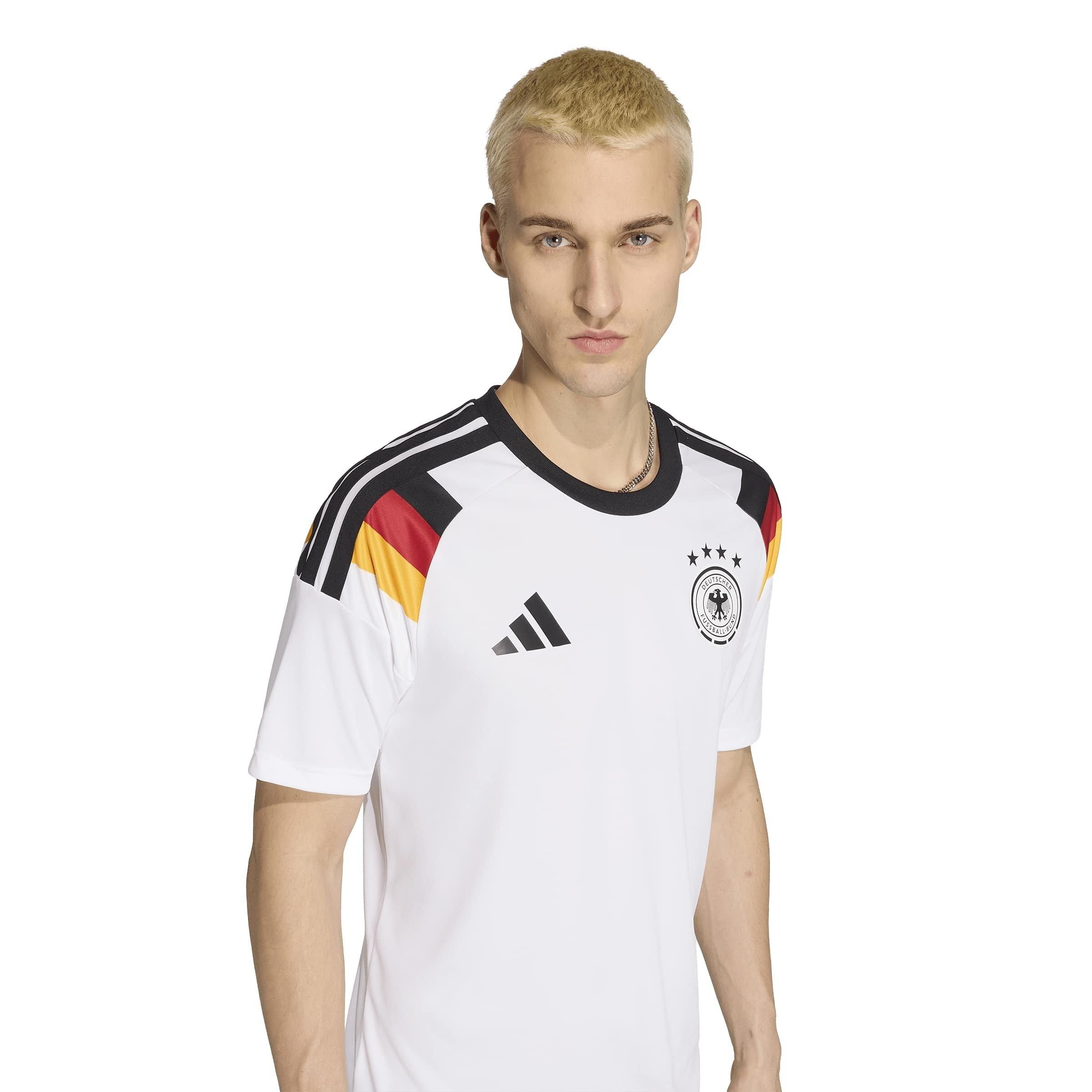 Weiß/Schwarz - adidas - Germany Fan Jersey Adults - 5