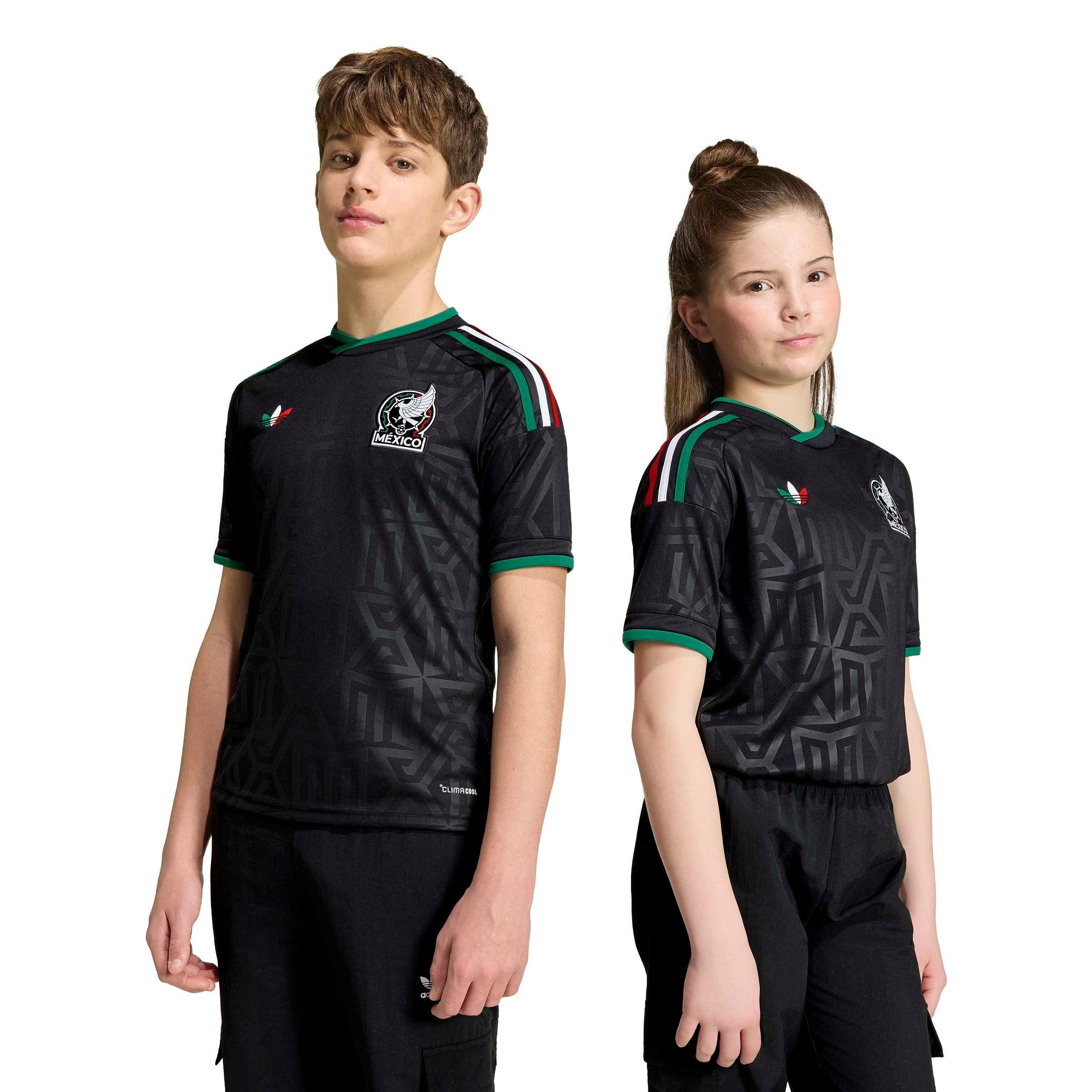 Black/Black - adidas - Unisex Kids Mexico International Football Shirt 2026 - 3