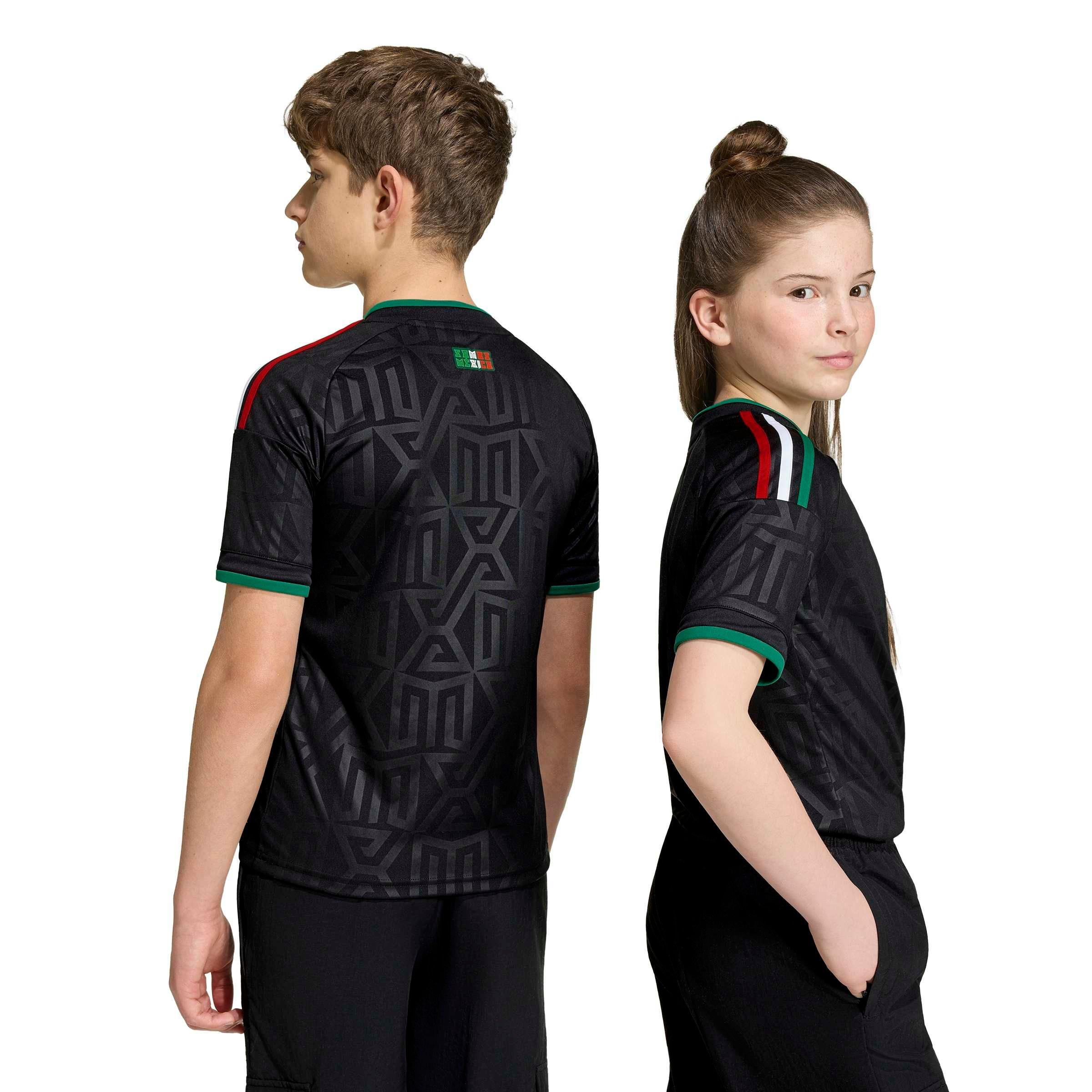 Black/Black - adidas - Unisex Kids Mexico International Football Shirt 2026 - 4