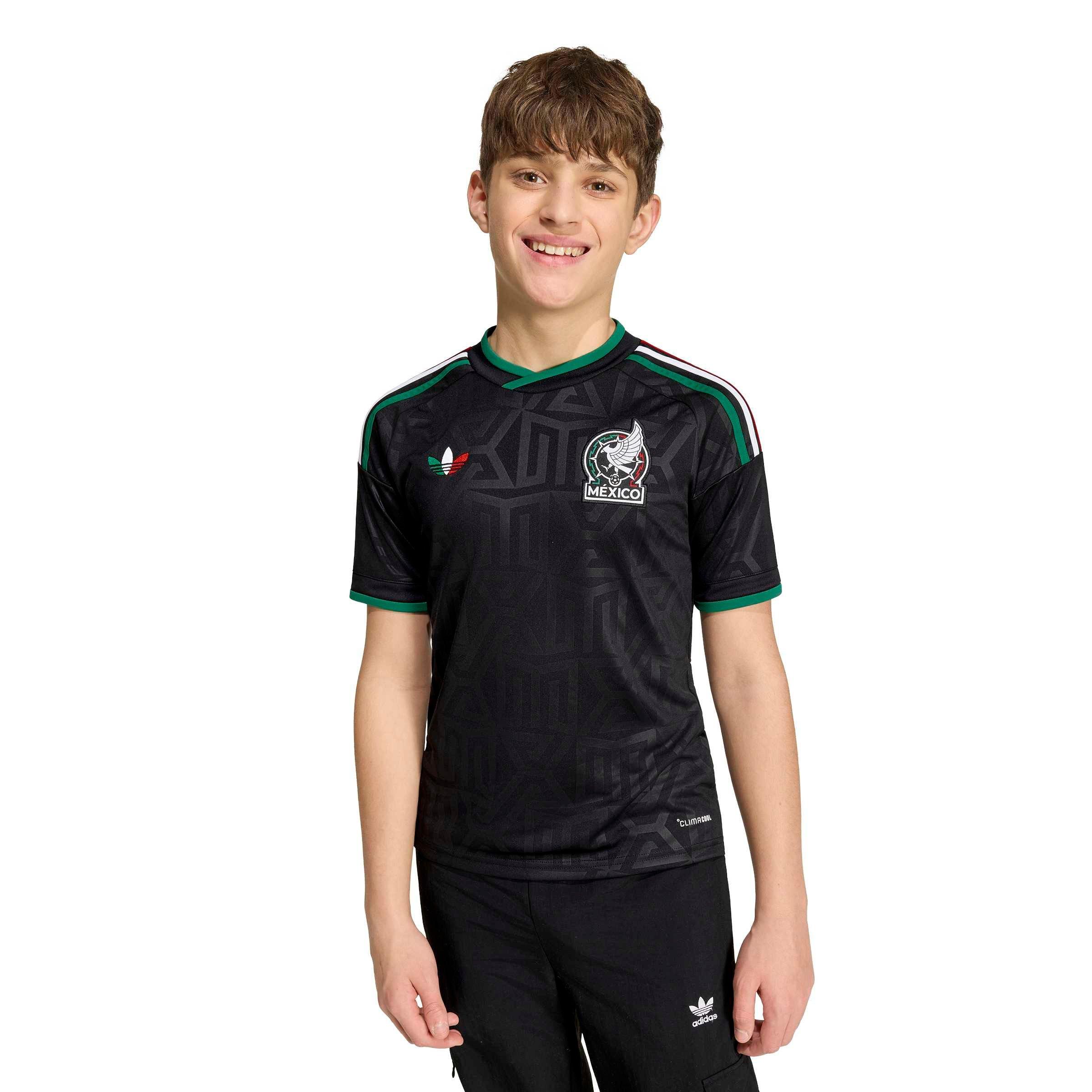 Black/Black - adidas - Unisex Kids Mexico International Football Shirt 2026 - 5