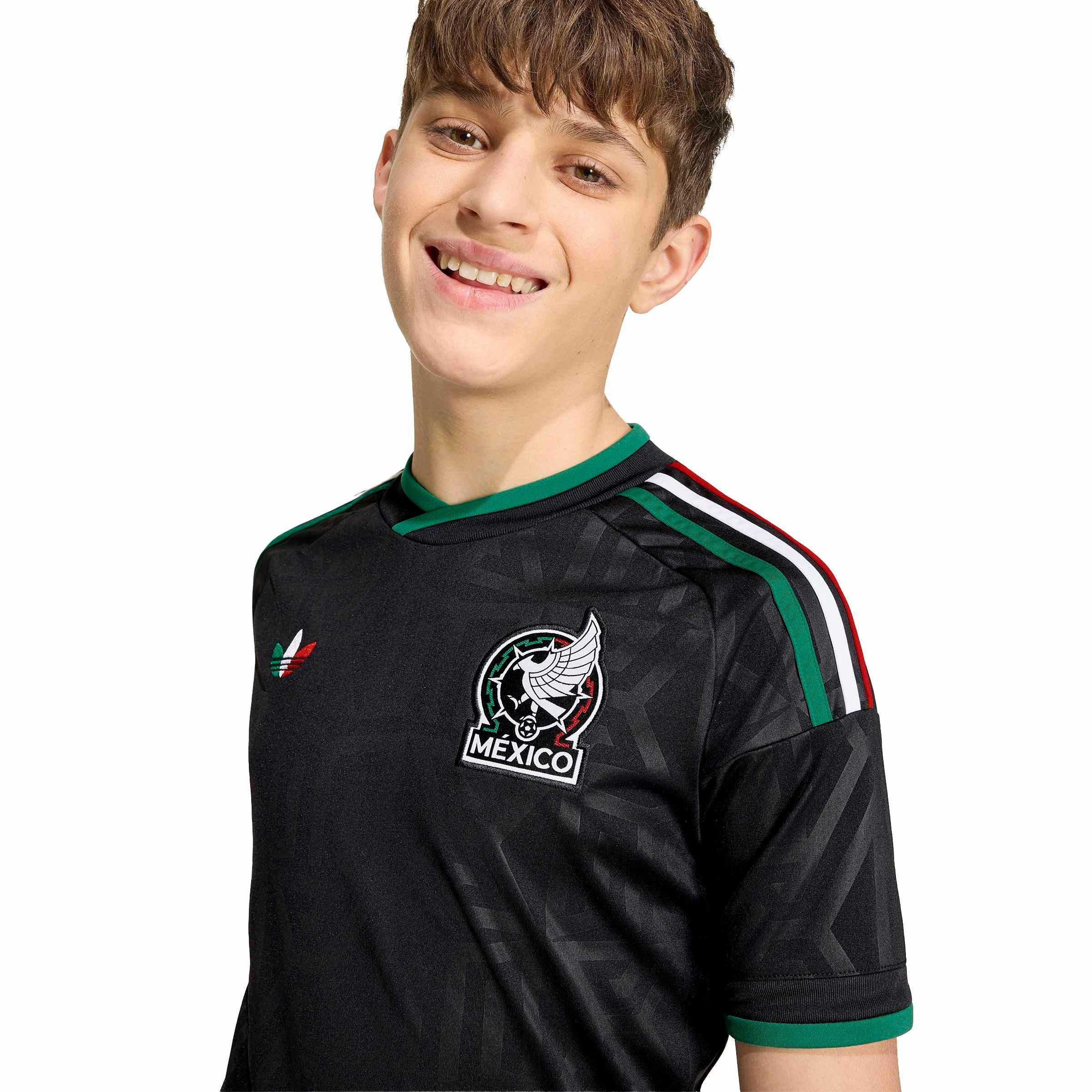 Black/Black - adidas - Unisex Kids Mexico International Football Shirt 2026 - 8